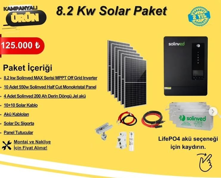 8.2 KW SOLAR PAKET