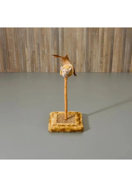 Sesli Fare Başlıklı Tırmalama Oyuncağı Kedi İçin Tırnak Sağlığı ve Eğlence Bir Arada