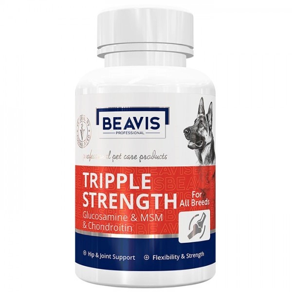 Beavis Triple Strength-Clucosamine Köpekler İçin Eklem ve İskelet Yapısı Destekleyici Tablet (60 Tablet)
