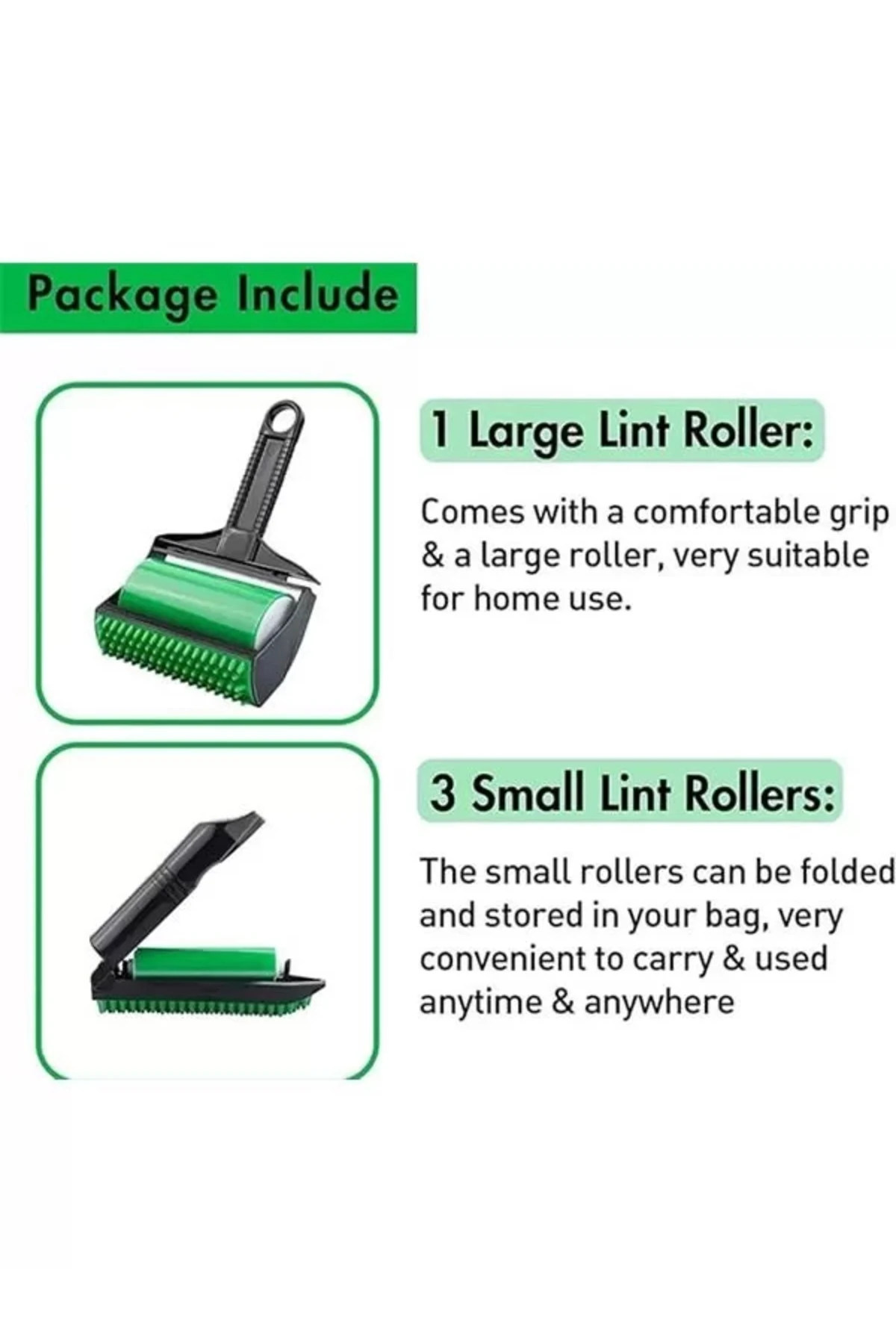 Kedi Köpek Tüyü Toplayıcı – 4 Fonksiyonlu, Tekrar Kullanılabilir Tüy Temizleme Rulosu