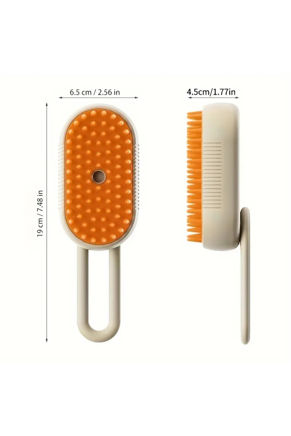 Saplı Buharlı Tarak Kedi & Köpek Yıkama Fırçası ( Karışık Renk )