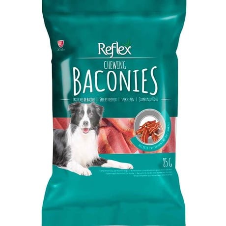 Reflex Köpek Ödülü Chewing Dog Baconies Snacks Jambonlu (85 gr)
