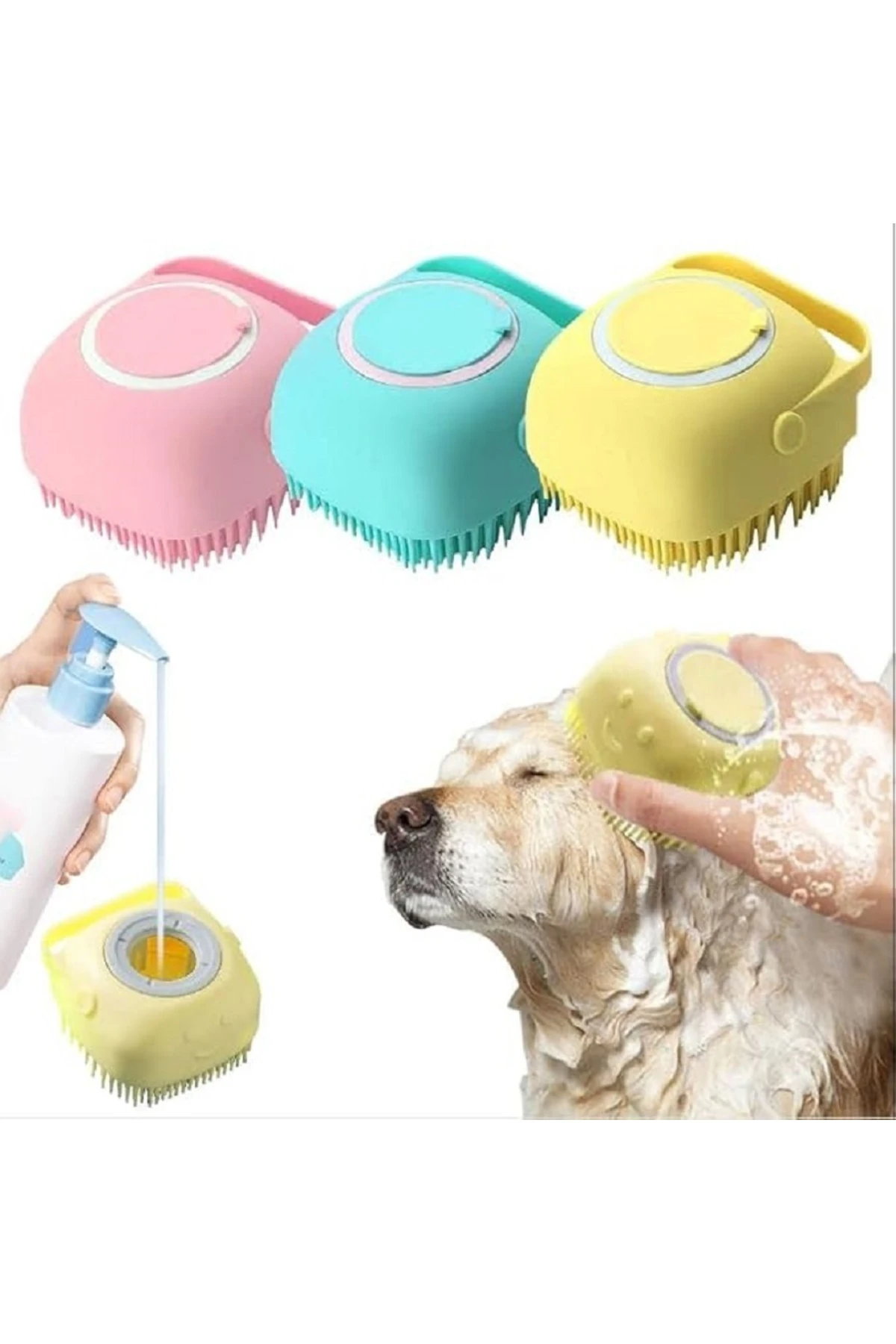 Evcil Hayvan Yıkama Kesesi – Kedi ve Köpekler İçin Kolay Banyolu Tüy Temizleme Filesi