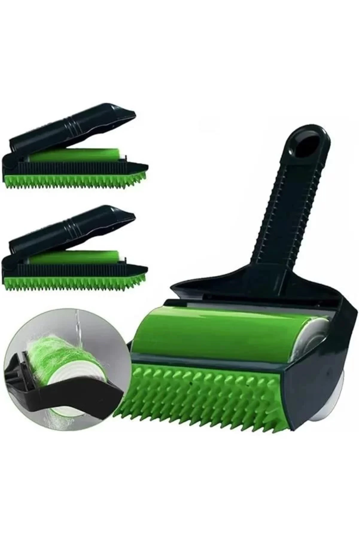 Kedi Köpek Tüyü Toplayıcı – 4 Fonksiyonlu, Tekrar Kullanılabilir Tüy Temizleme Rulosu