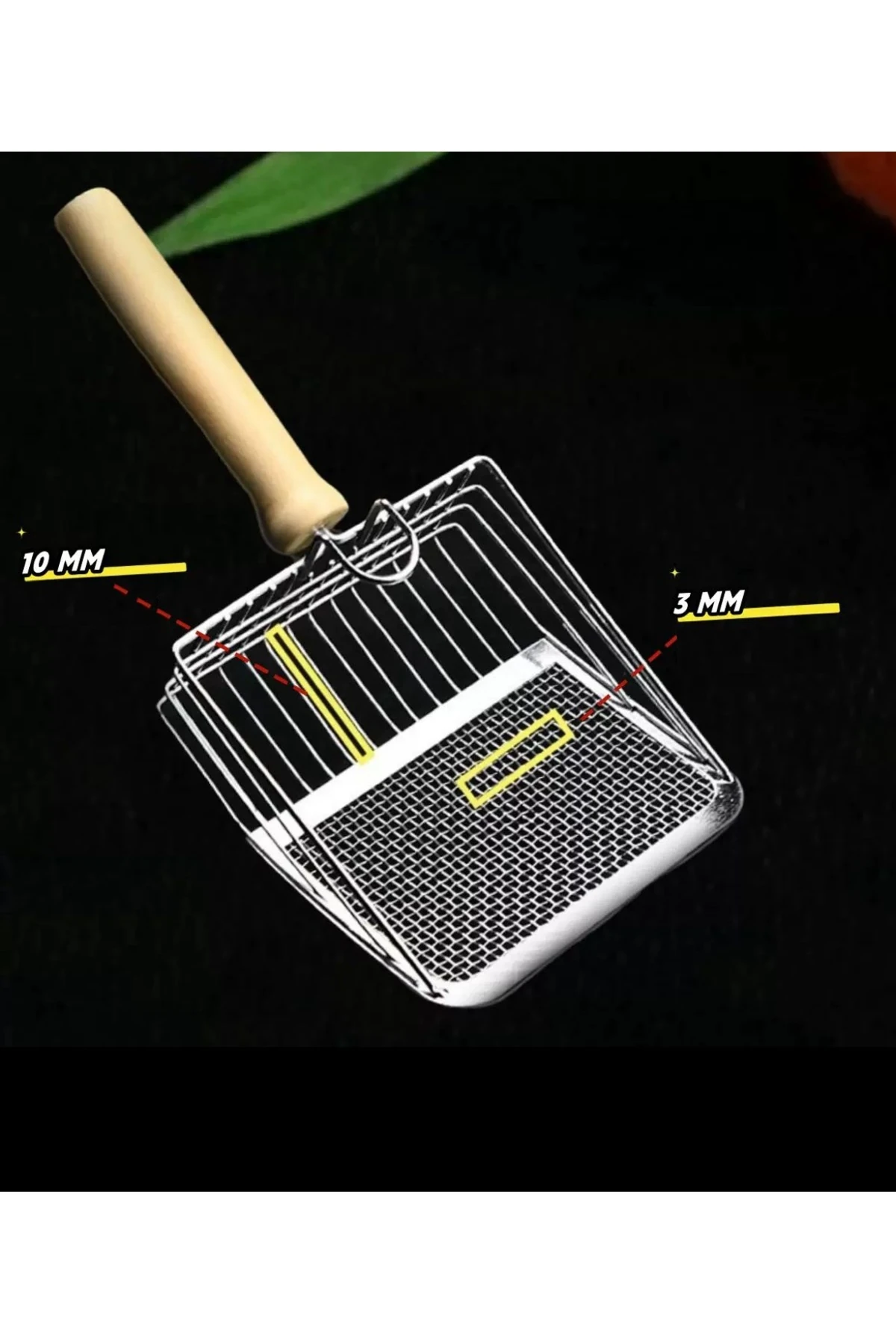 Paslanmaz Metal Kedi Köpek Kum Temizleme Metal Küreği – Dayanıklı Tuvalet Kumu Temizleyici Kürek