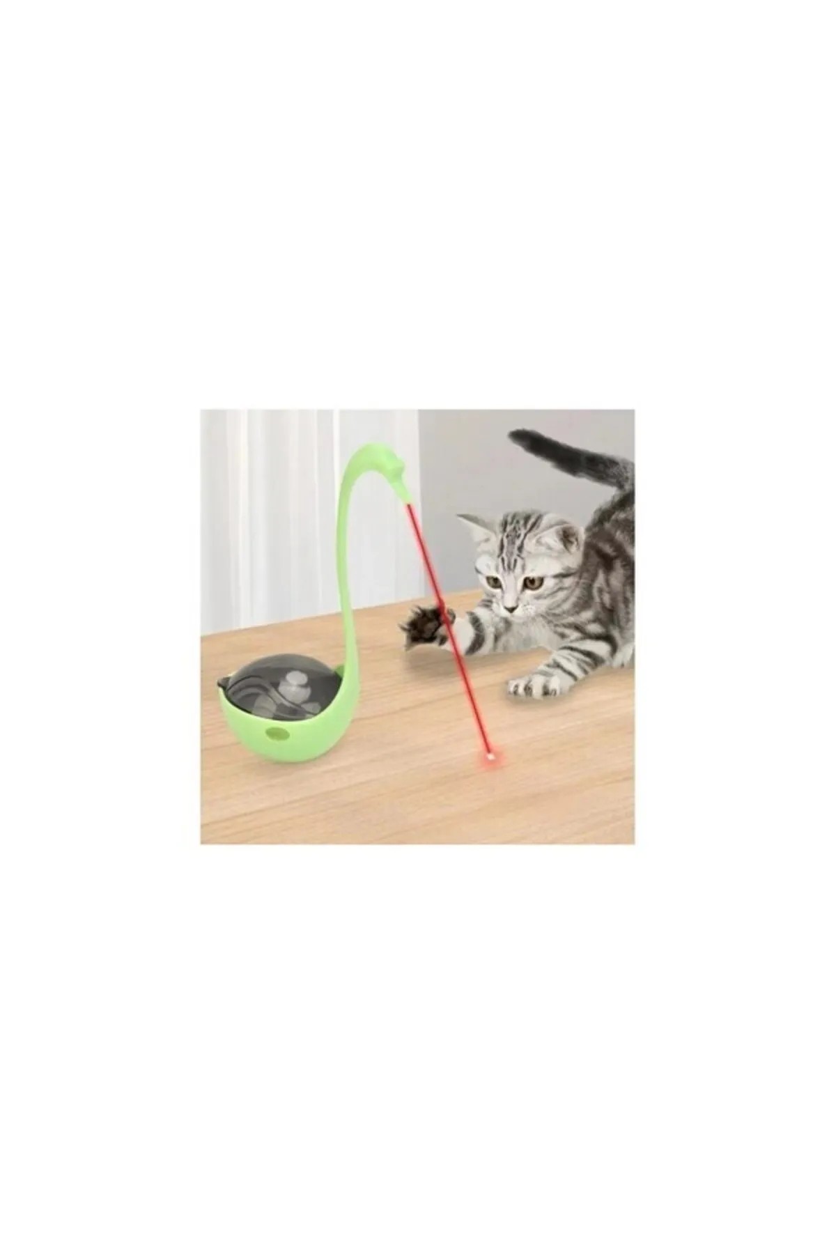Kuğu Modelli Lazer Başlıklı İnteraktif Mama Atıcı