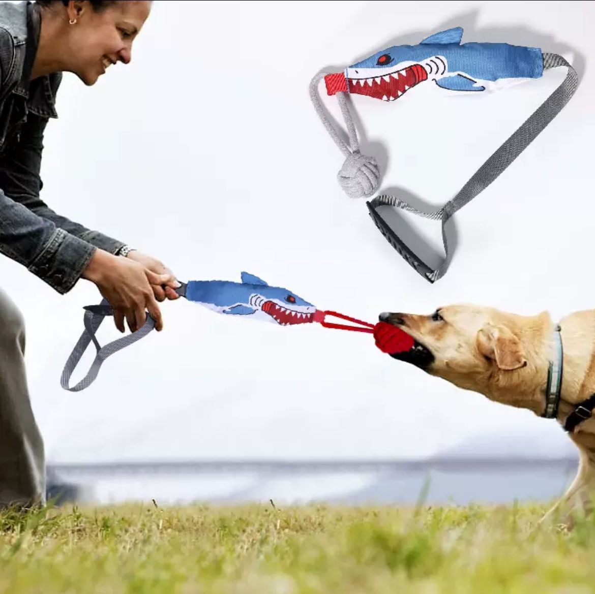 Köpek Sesli İp Çekme 