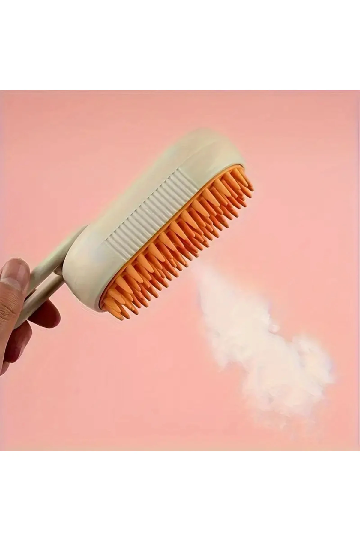 Saplı Buharlı Tarak Kedi & Köpek Yıkama Fırçası ( Karışık Renk )