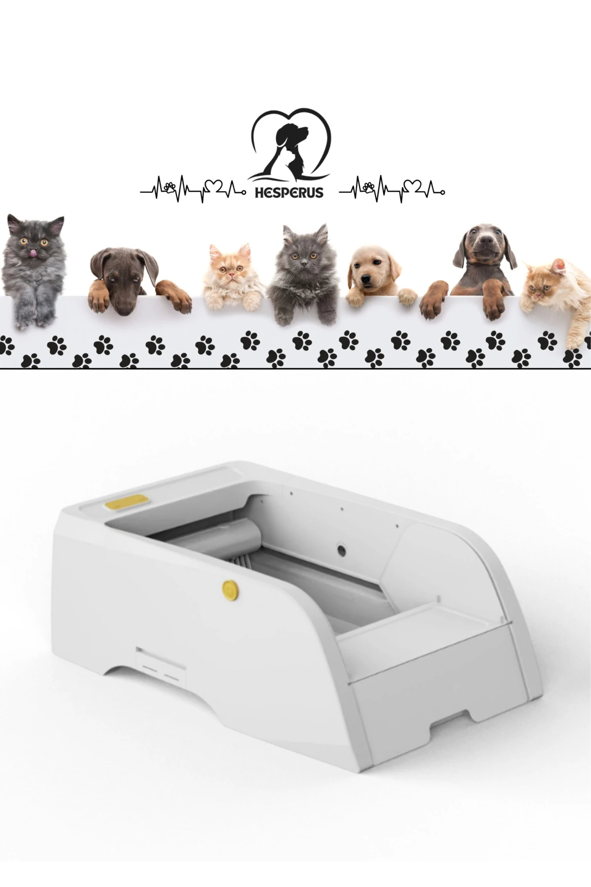 Akıllı Otomatik Kedi Tuvaleti, App, Kamera & Ses Takipli, Sensörlü Güvenlik & Kilo Ölçer