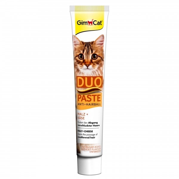 GimCat Anti-Hairball Duo Paste Peynir + Maltlı Kedi Macunu (50gr)