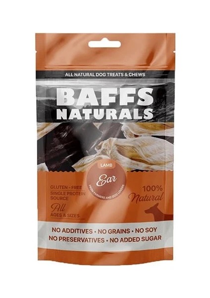 Baffs Naturals Kuzu Kulağı Köpek Ödül Maması (100 gr)