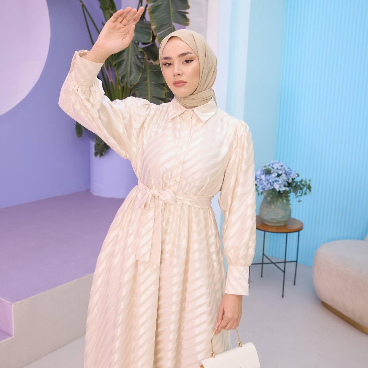 KARMEN ELBİSE KREM