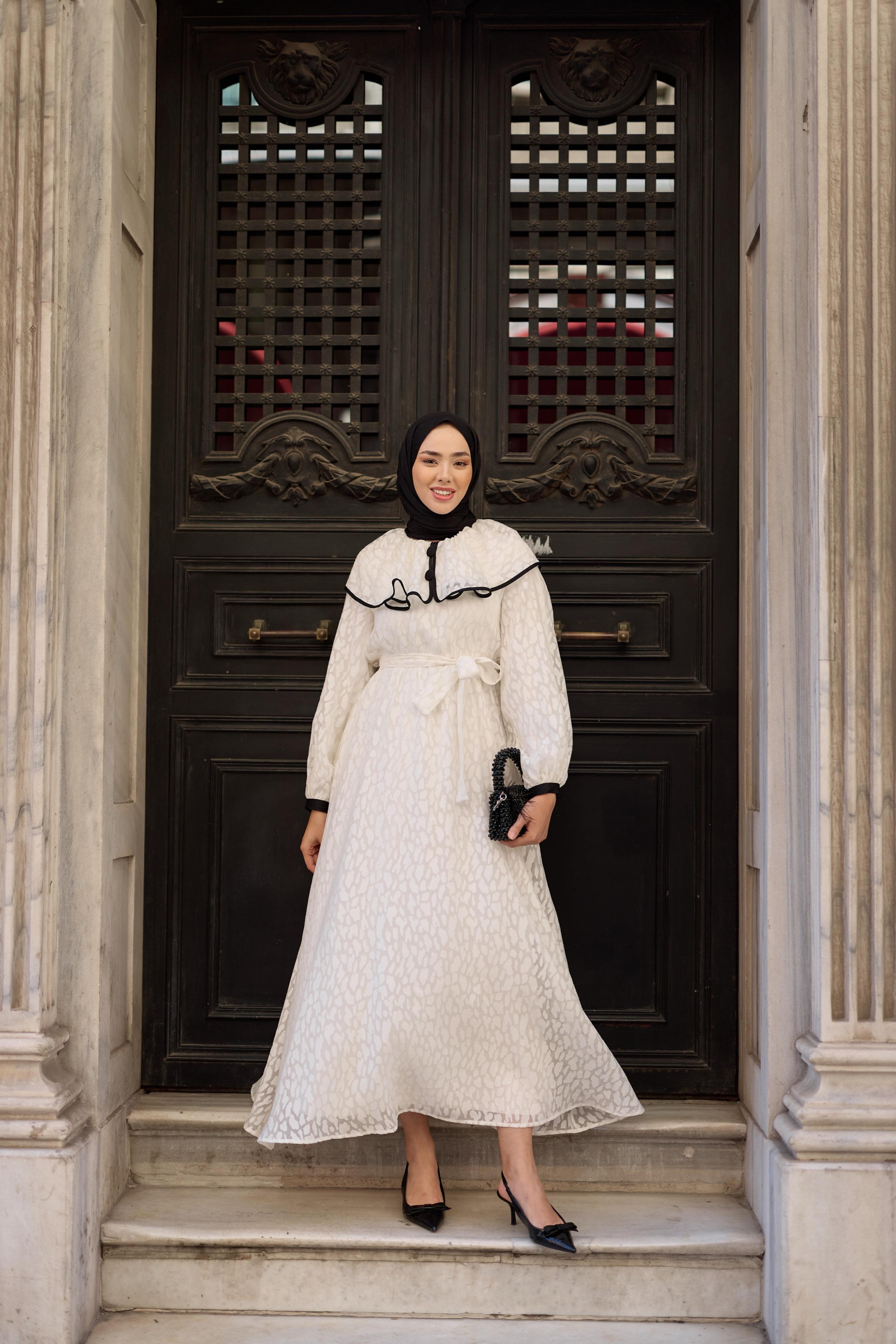 DİANA ELBİSE BEYAZ