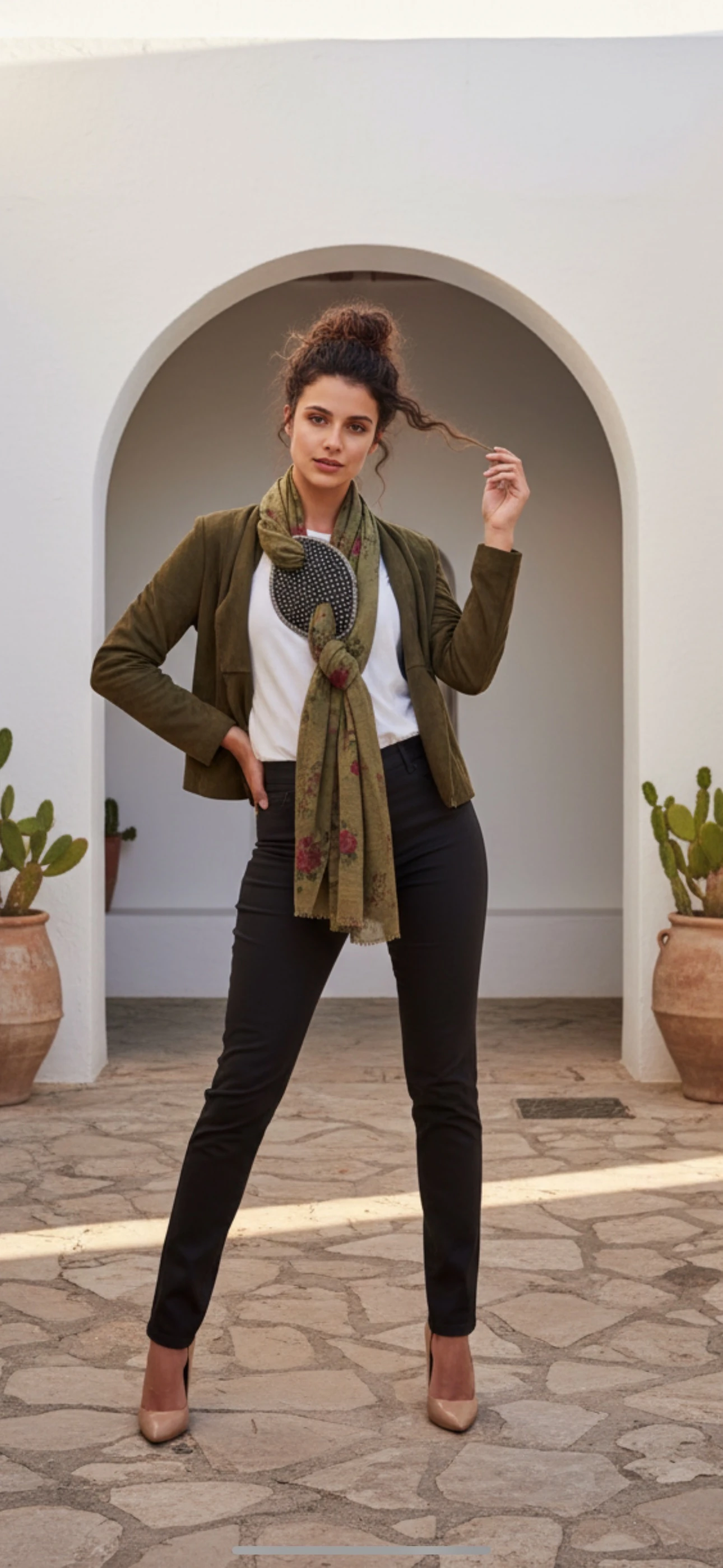 Desenli Fular Aparatı