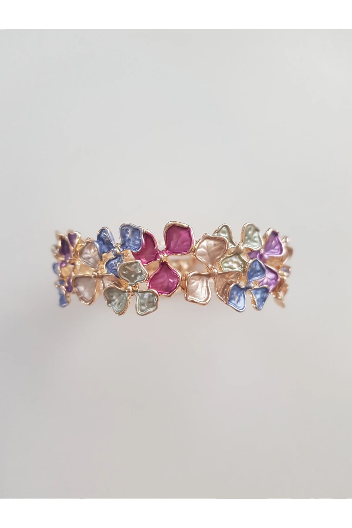 KARIŞIK PASTEL RENKLİ ÇİÇEK BİLEKLİK