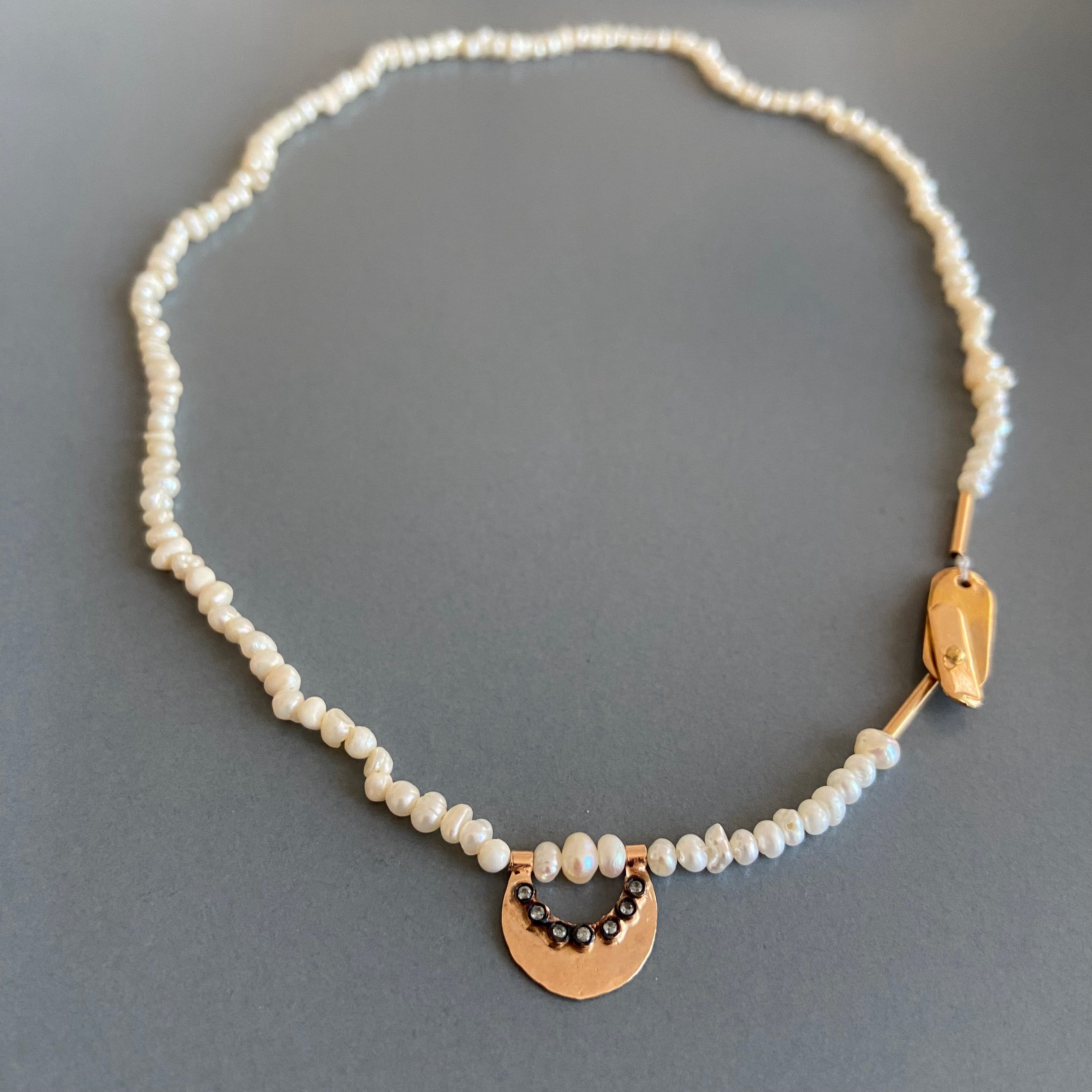 Almond Pearl Necklace