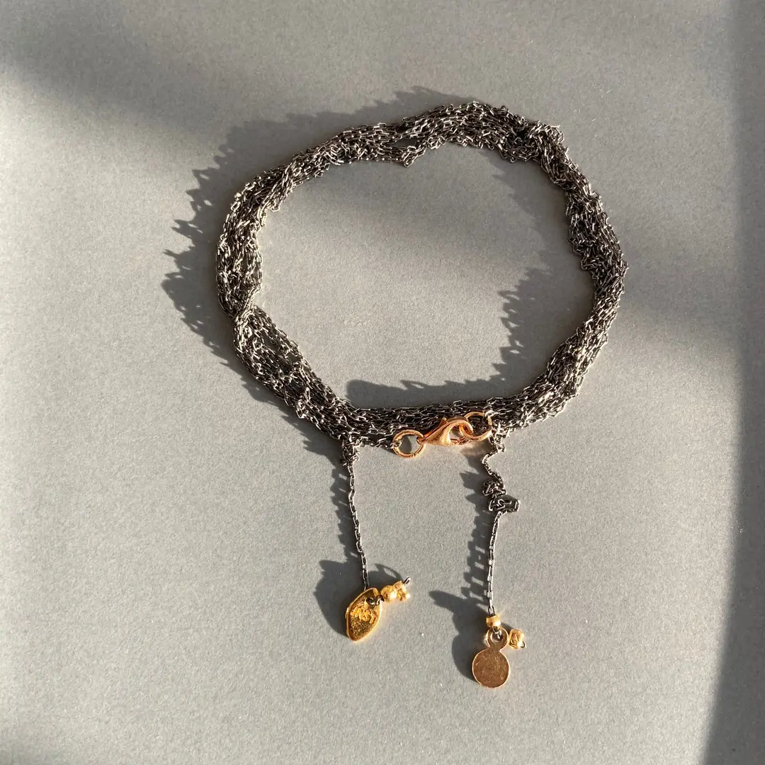 Bibs Black Women's Bracelet/Necklace