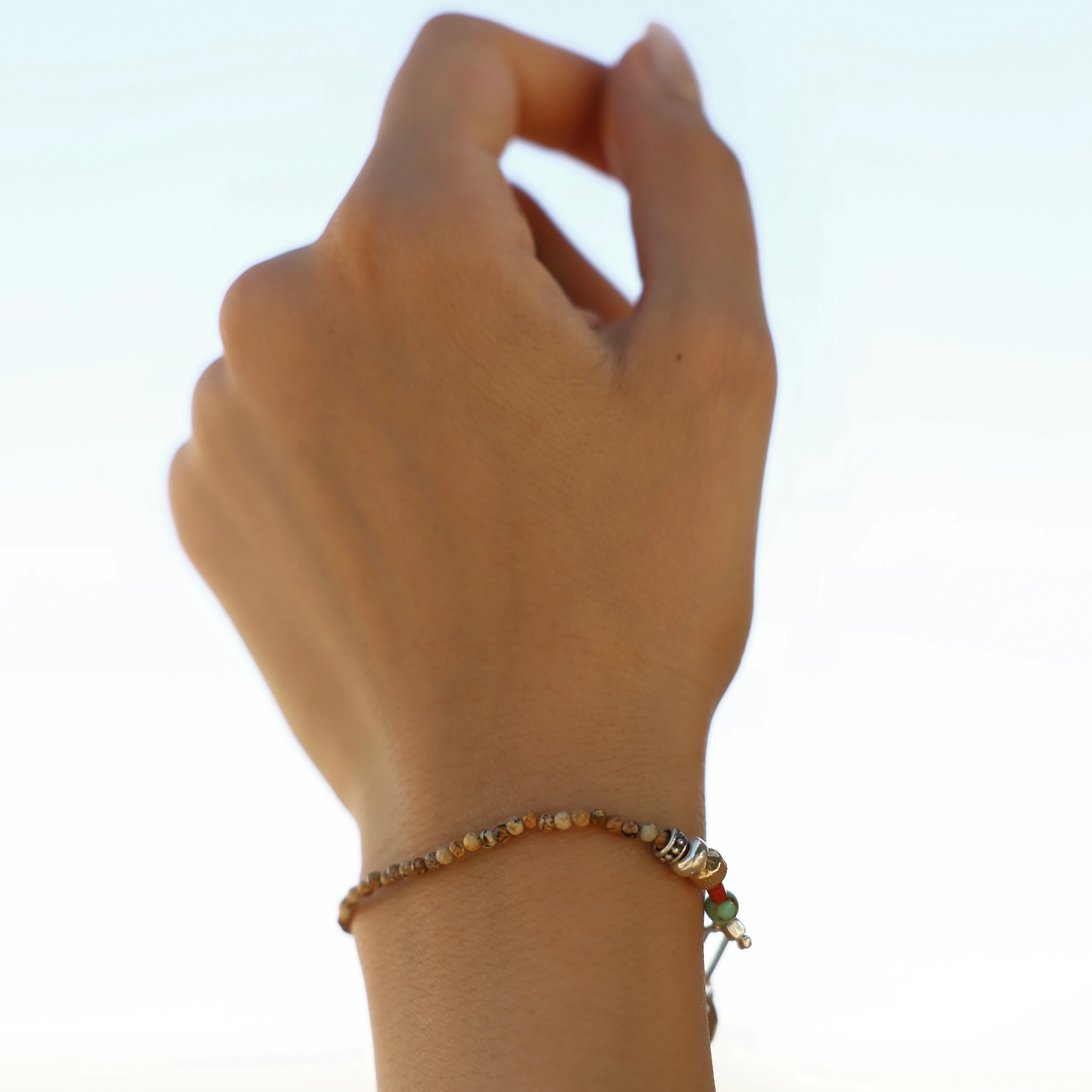 Beige Unisex Bileklik