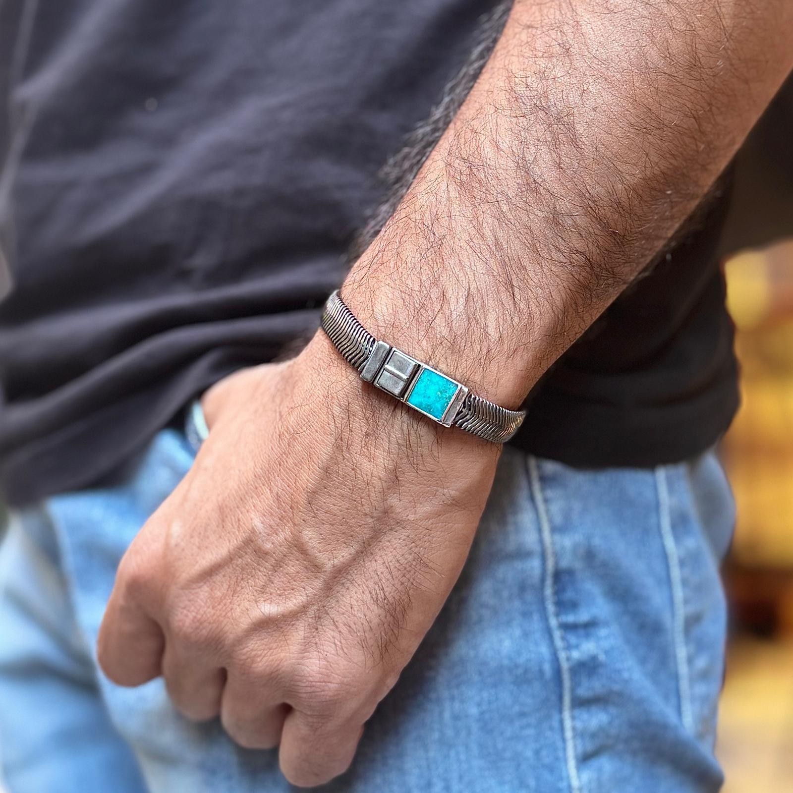 Blue Panther Men's Bracelet