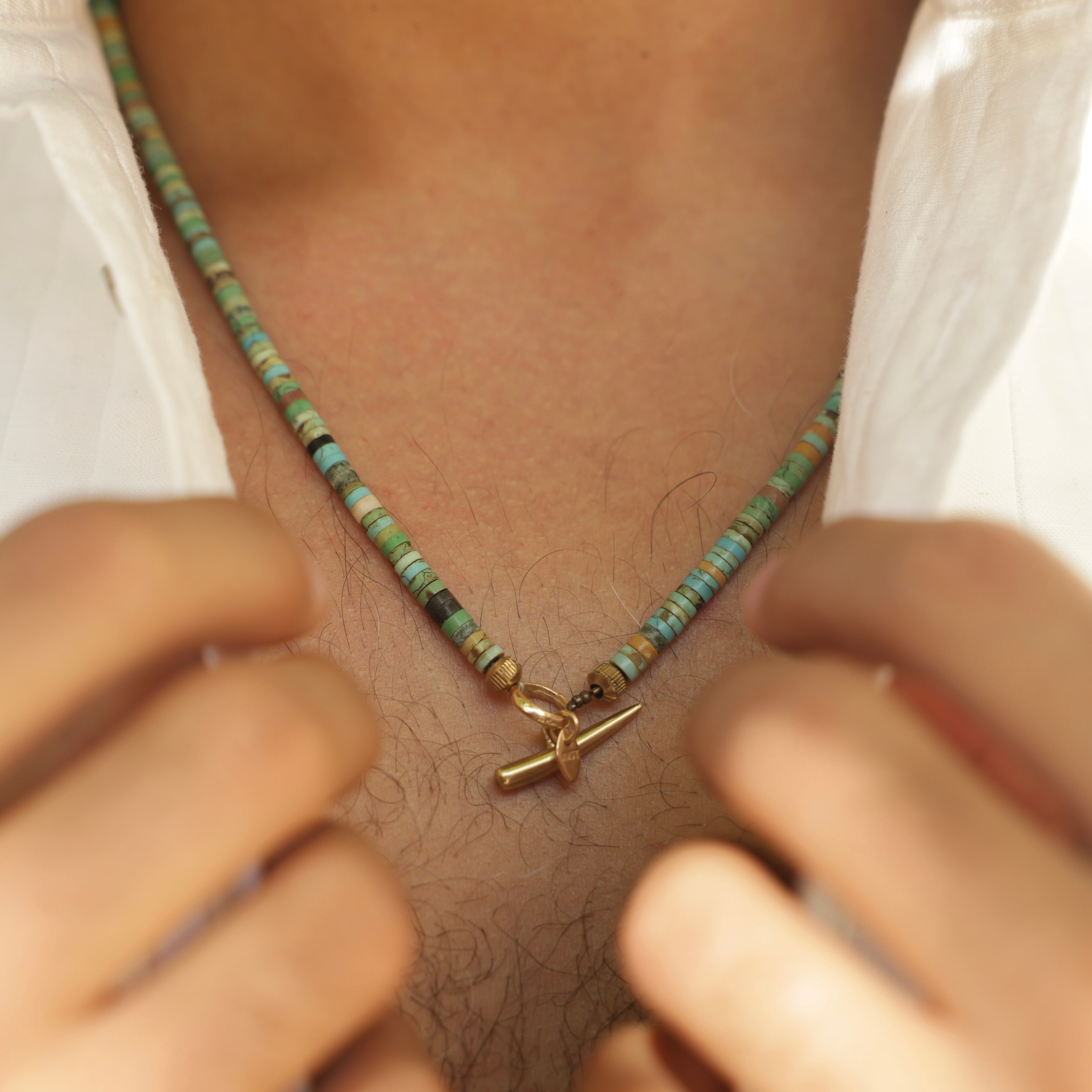 Solara Blue Men's Necklace