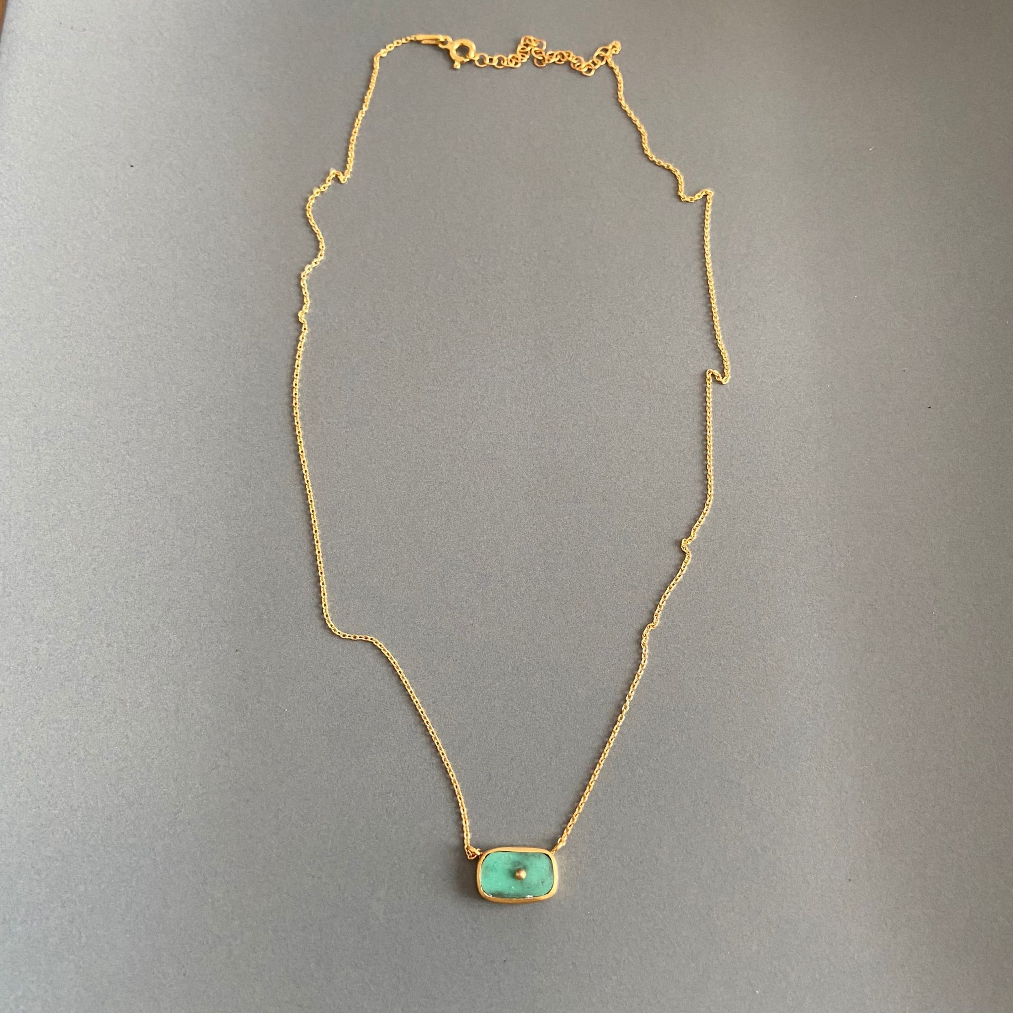 Turquoise Square Women's Necklace