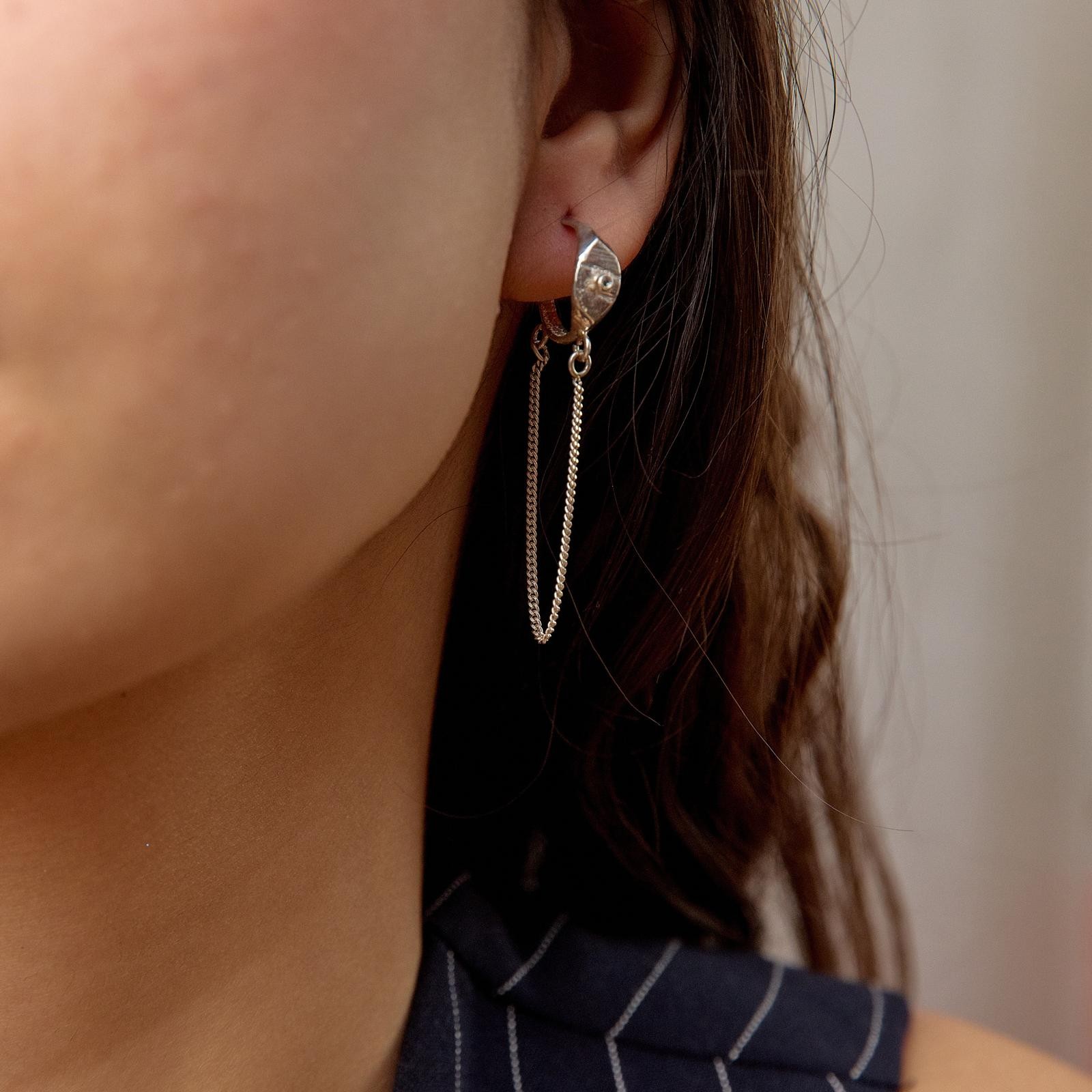 Carina Silver Women's Earring