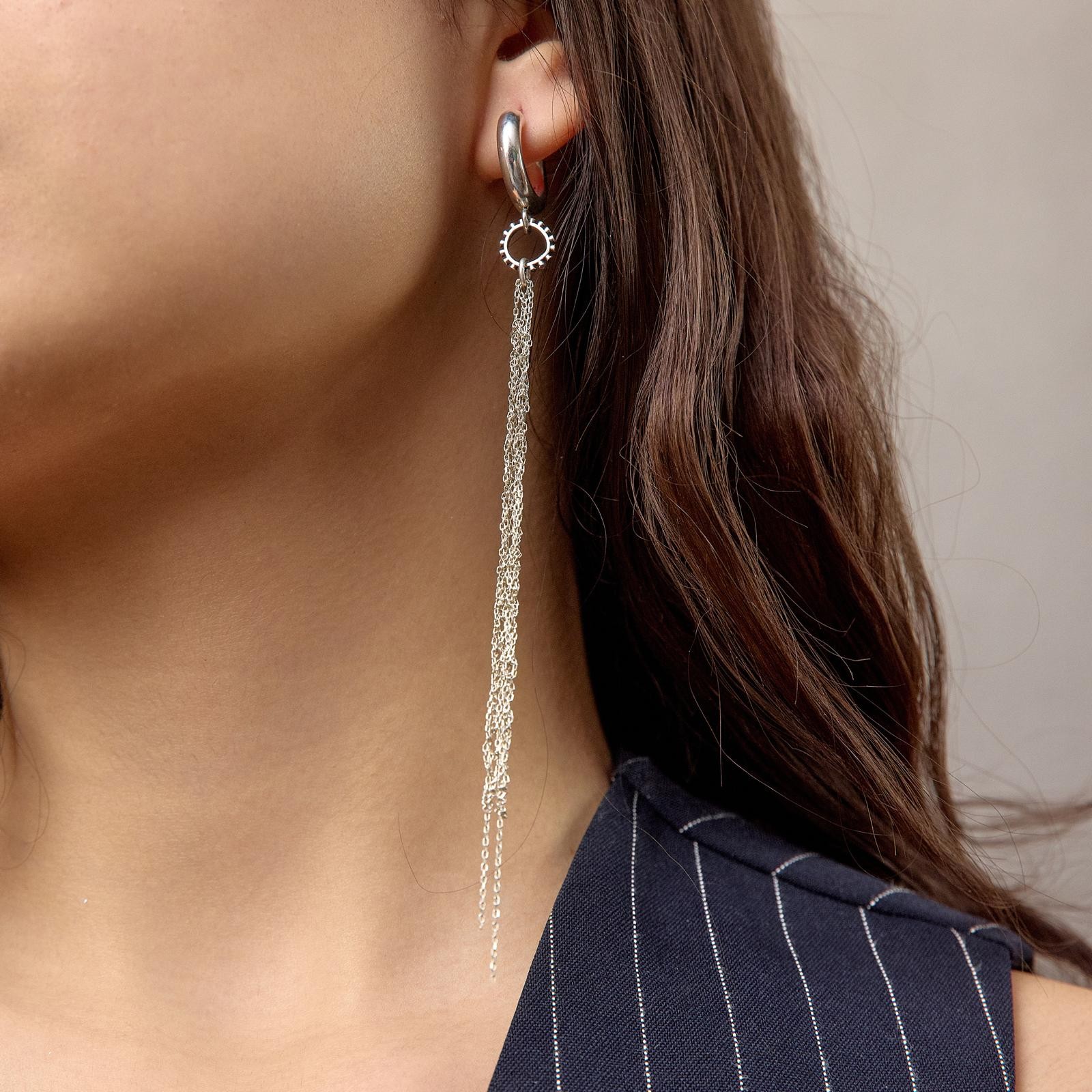 Grape Silver Women's Earring