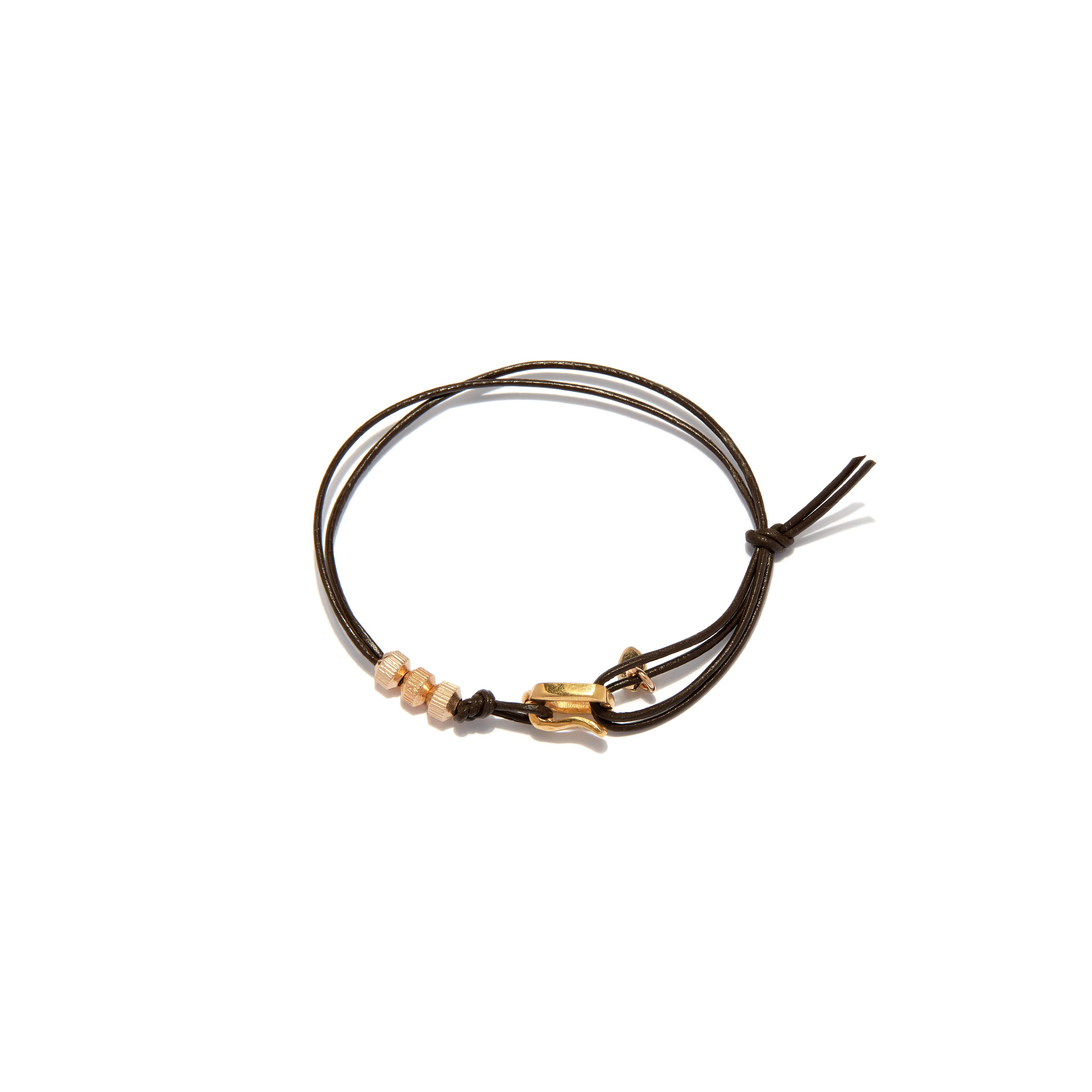 Spike Brown Unisex Bileklik