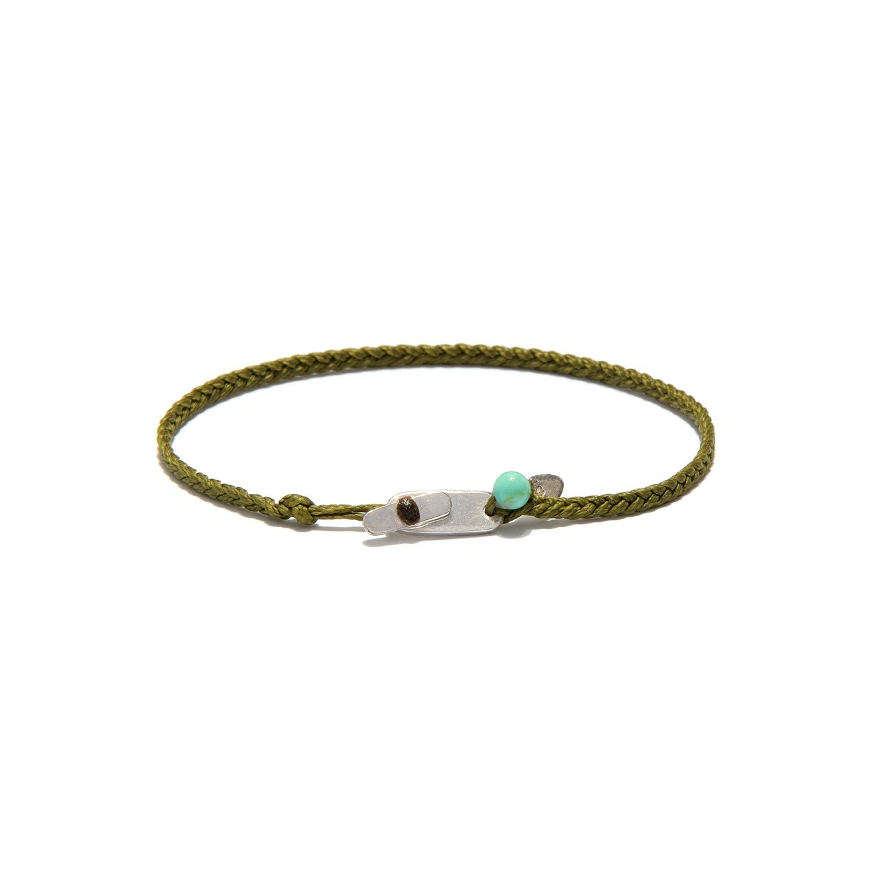 Bronzie Green Gümüş Bileklik