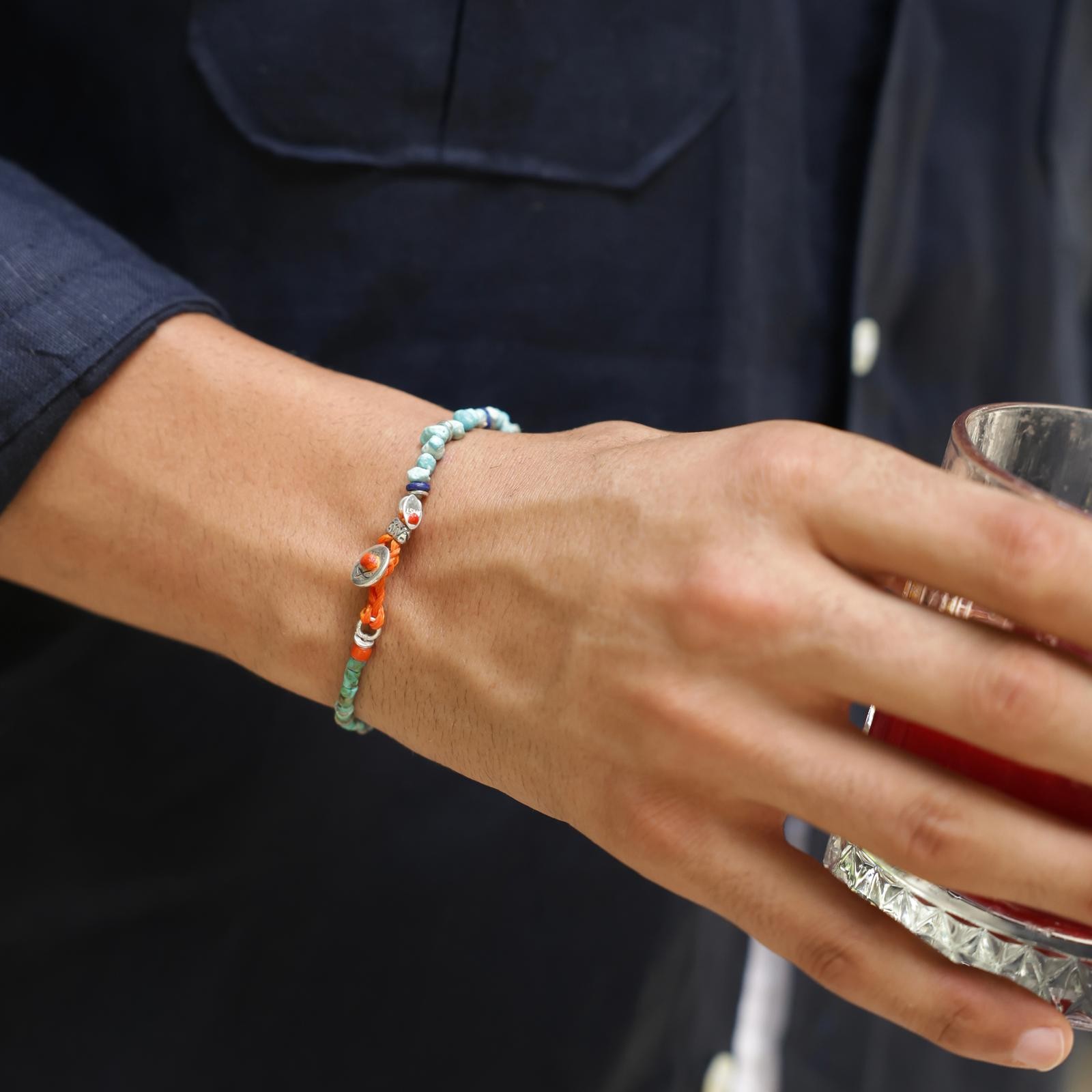 Blue Pebble Unisex Bracelet