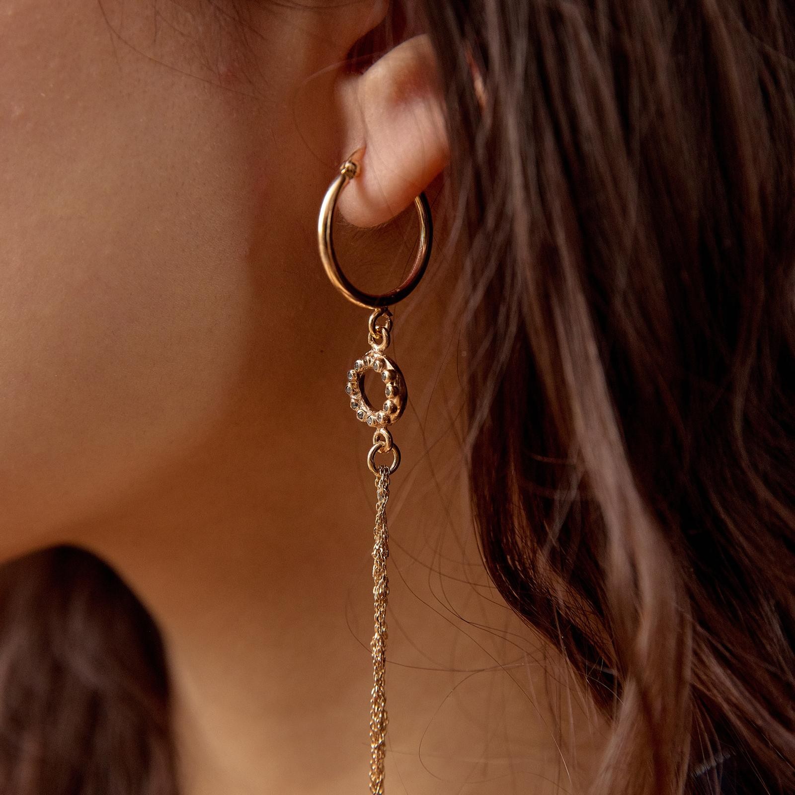 Grape Gold Women's Earring
