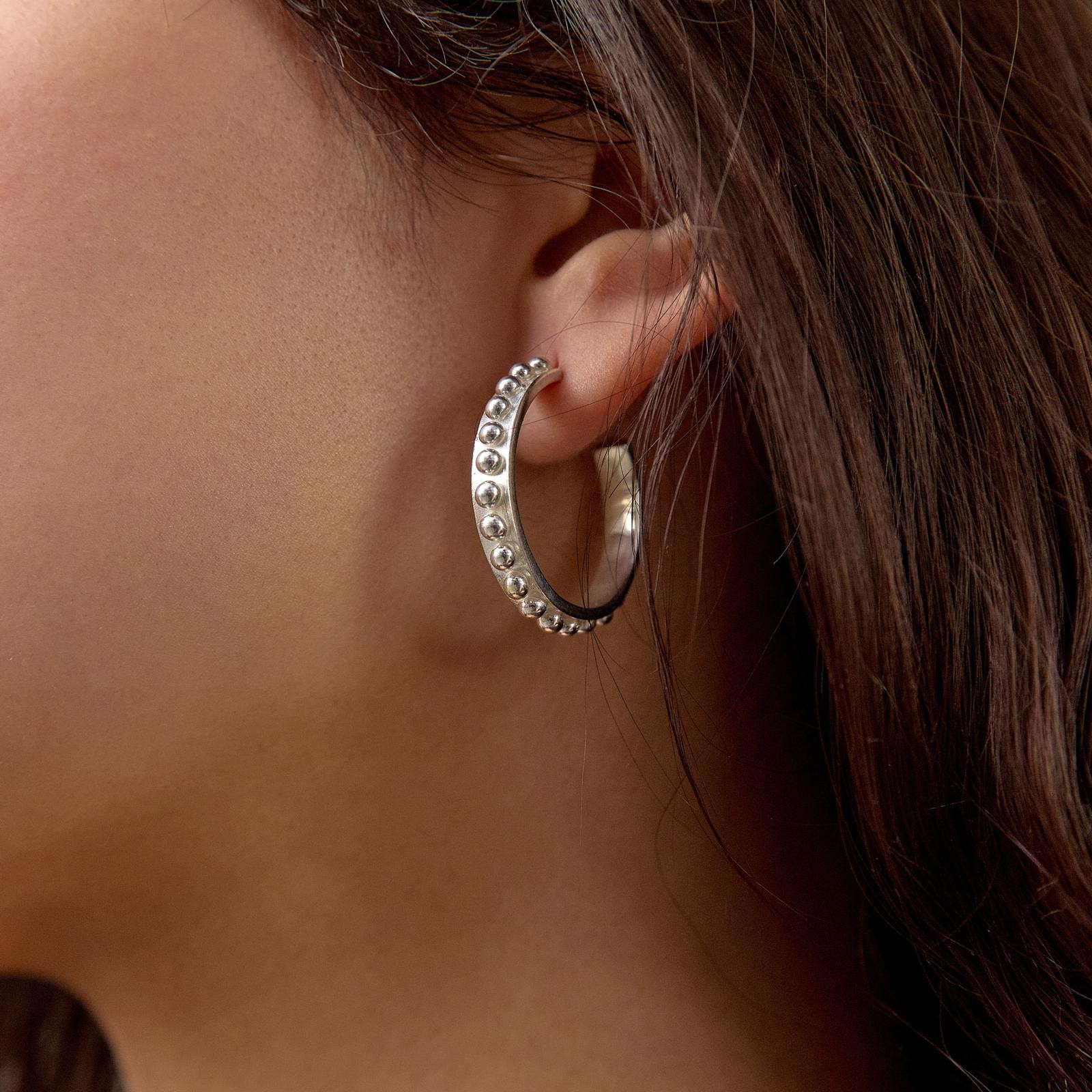 Twist Silver Women's Earring