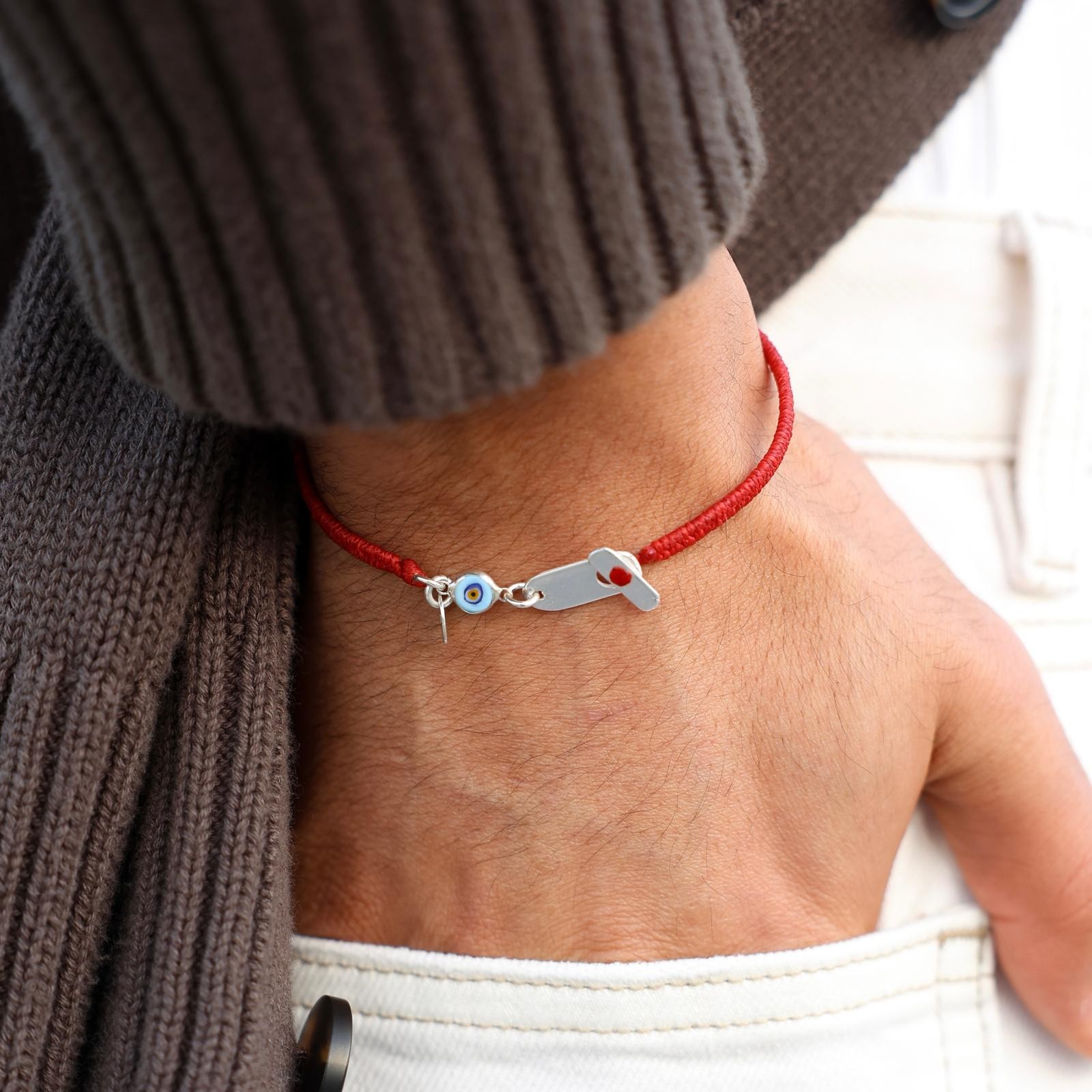 Luckyred Unisex Gümüş Bileklik