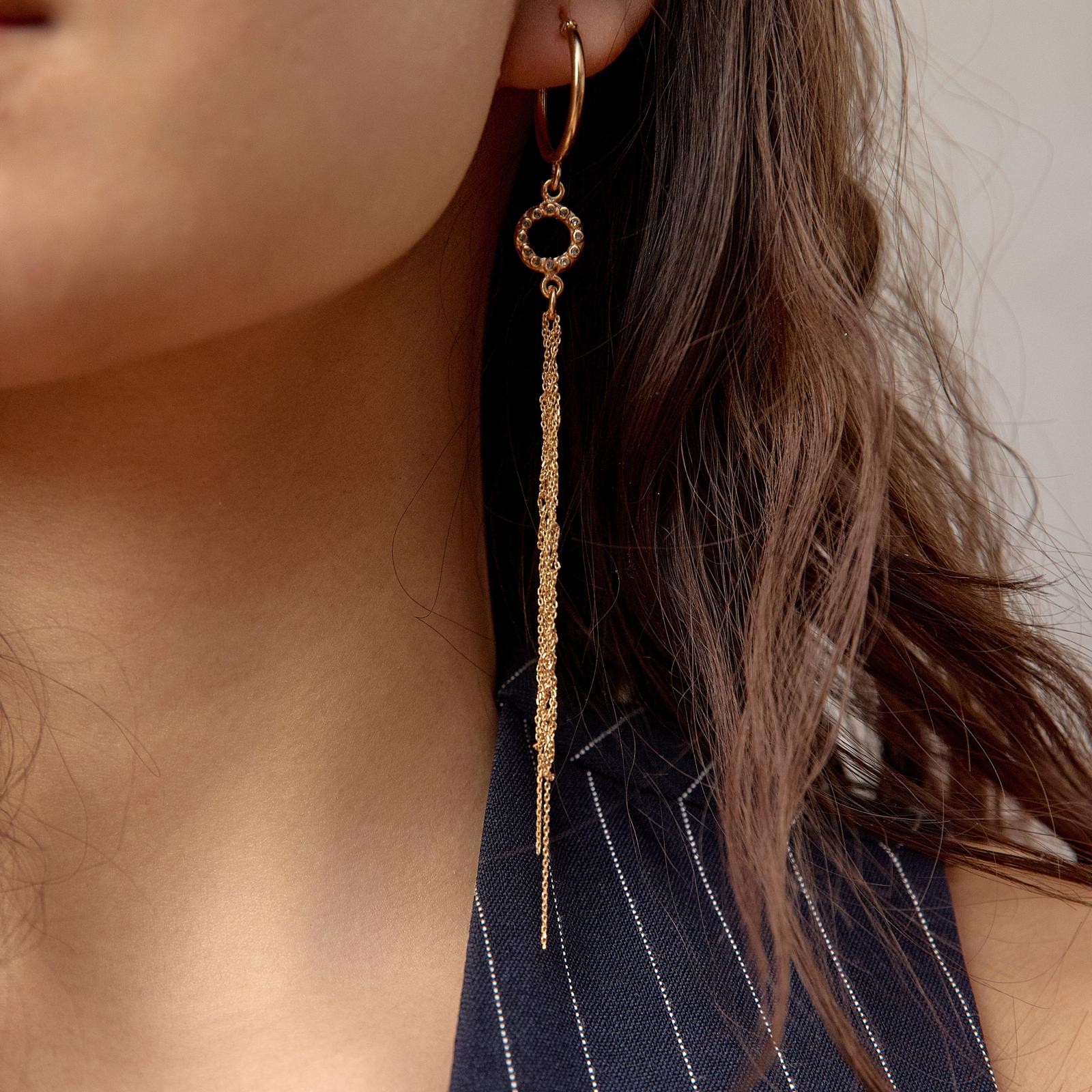 Grape Gold Women's Earring
