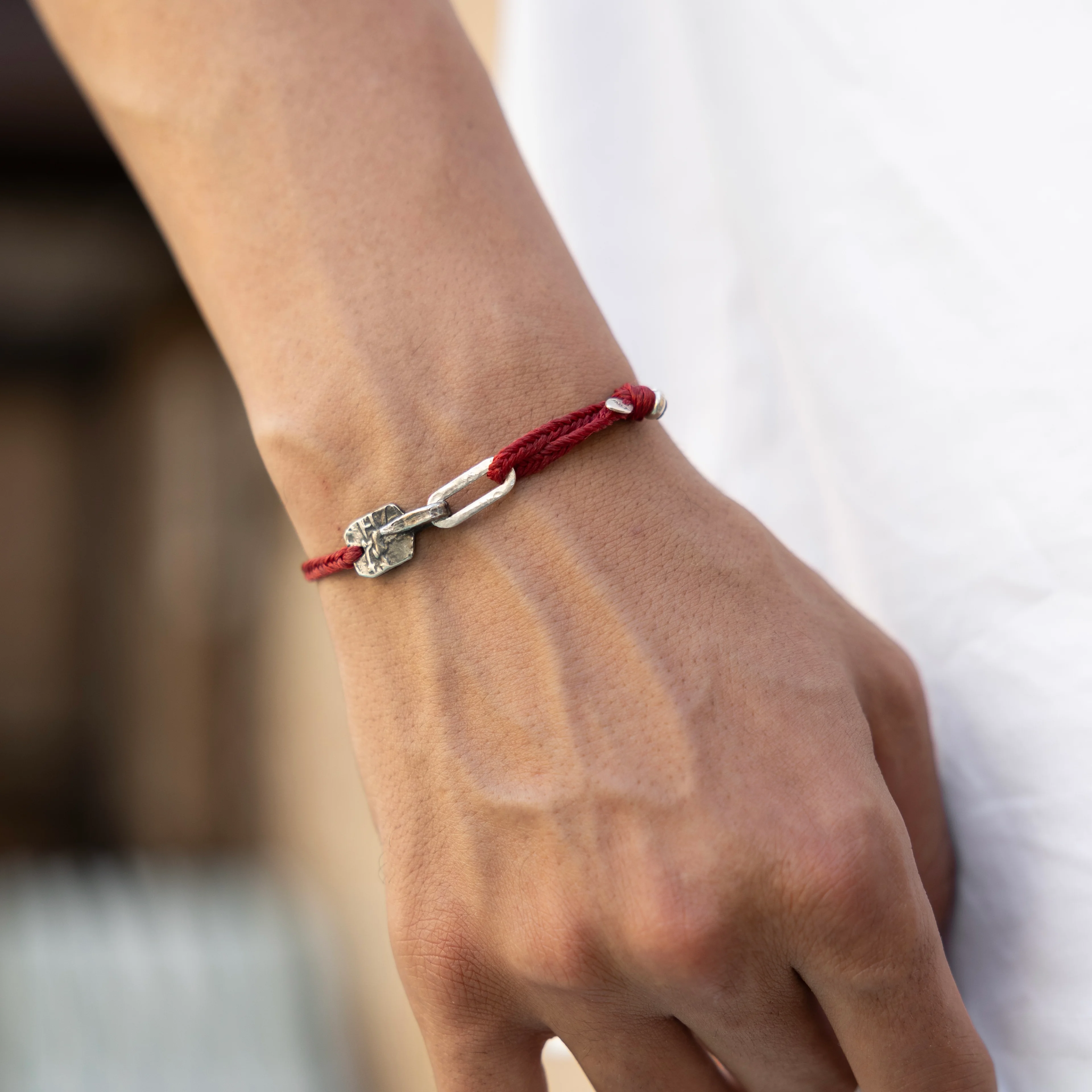 Marcus Red Men's Bracelet