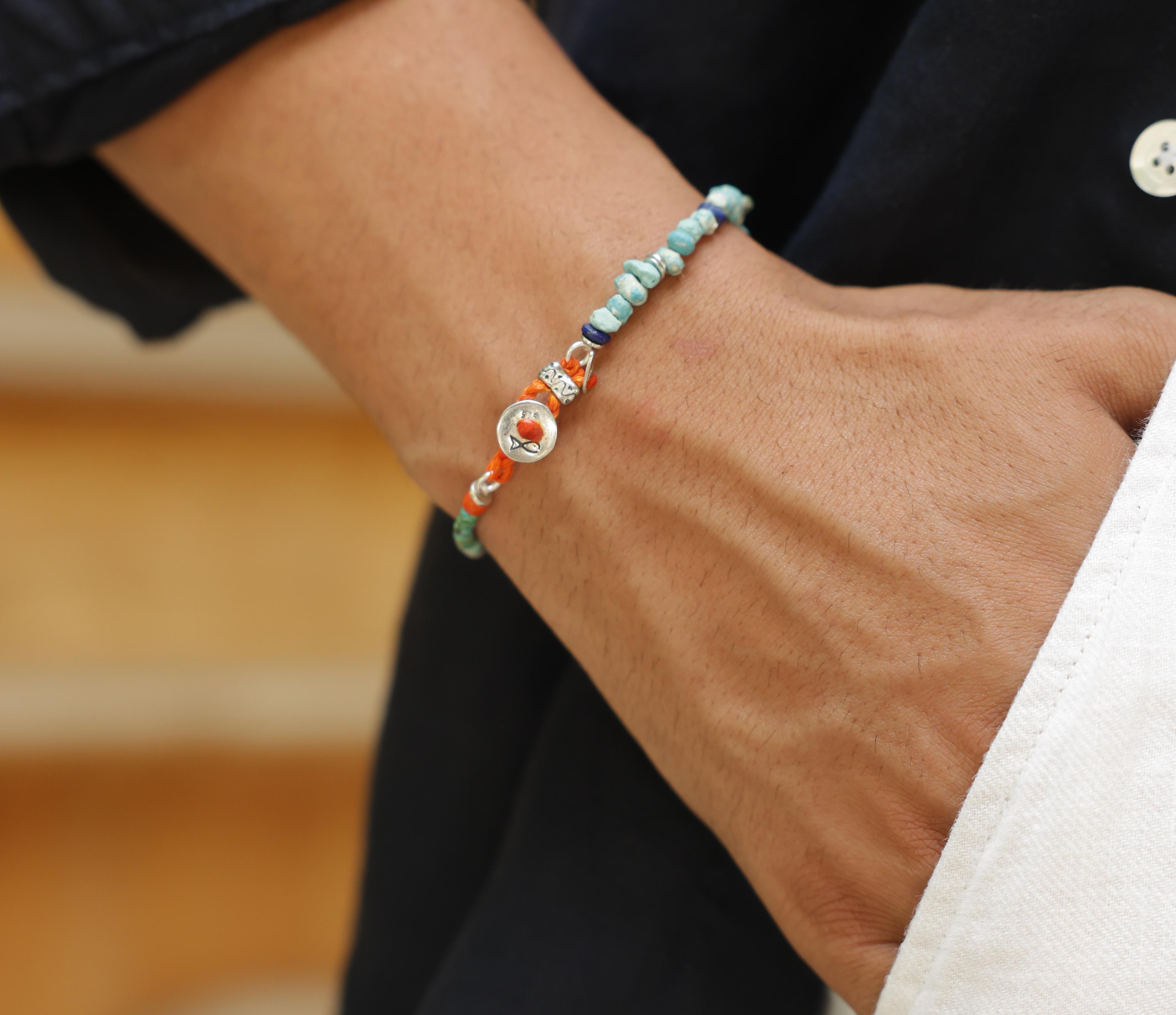 Blue Pebble Unisex Bileklik
