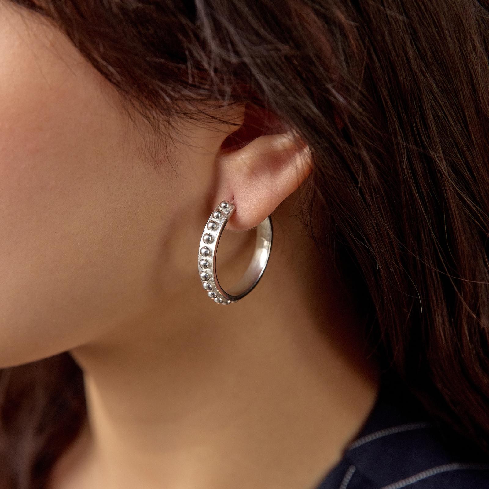 Twist Silver Women's Earring