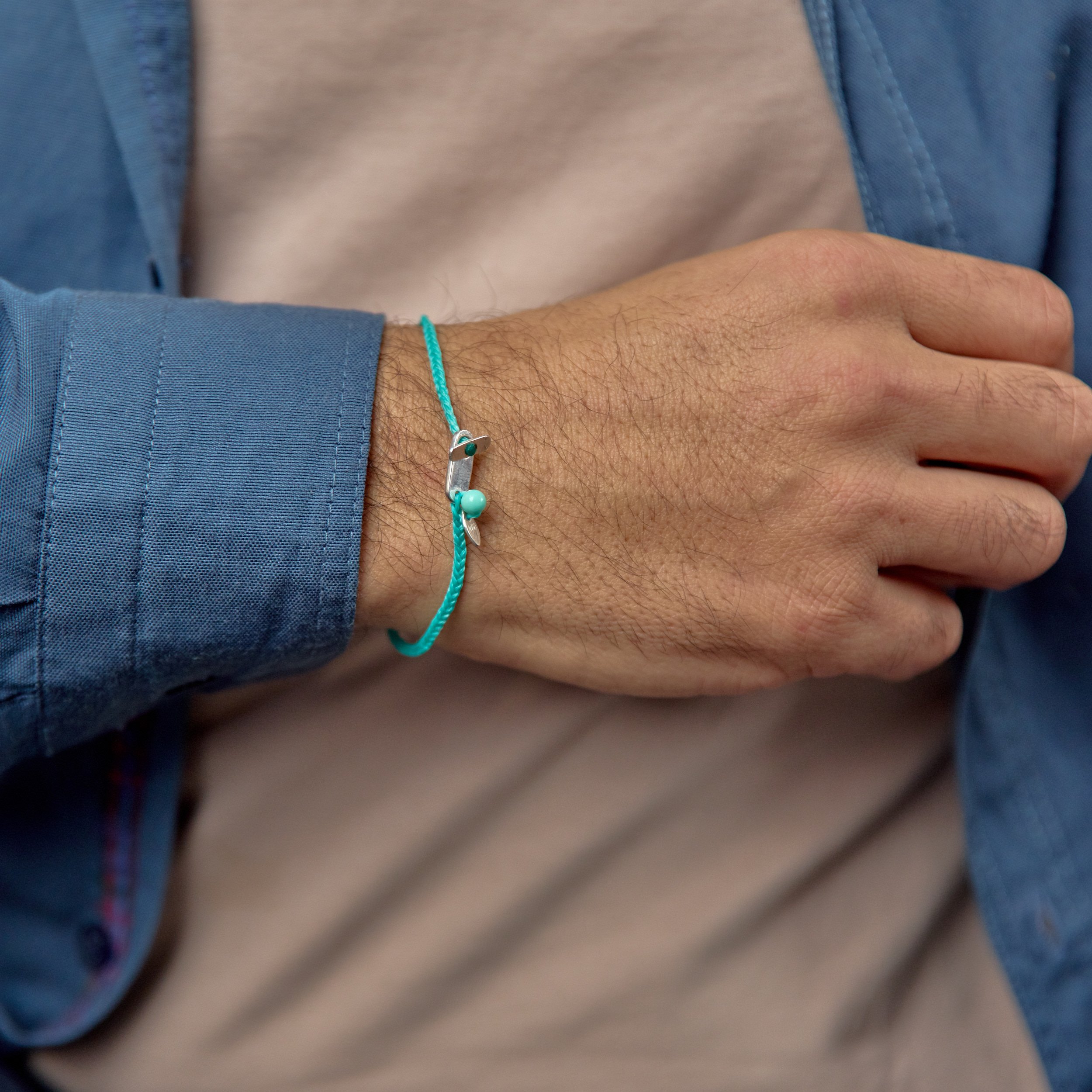 Bronzie Turquoise Gümüş Bileklik