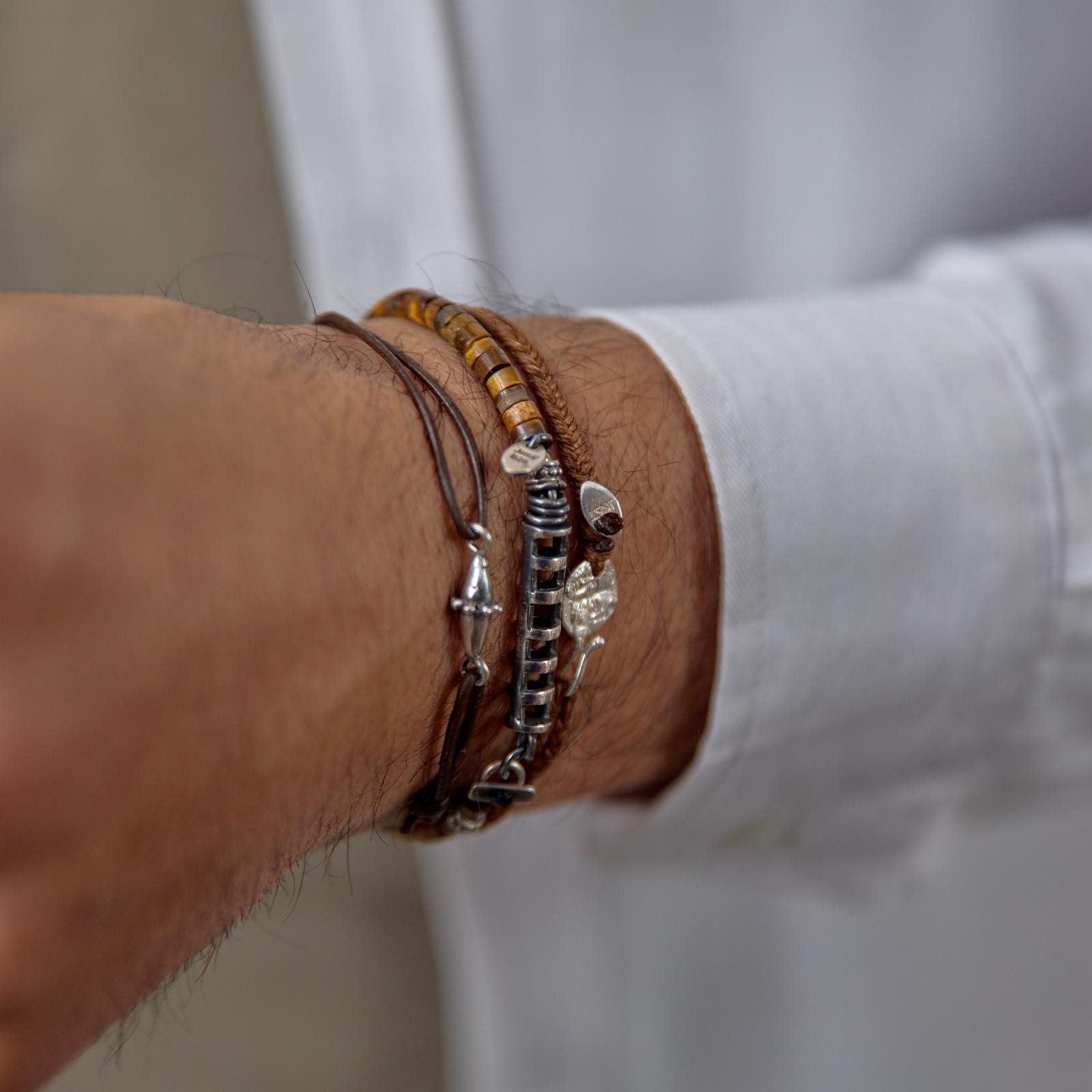 Curia Brown Men's Bracelet