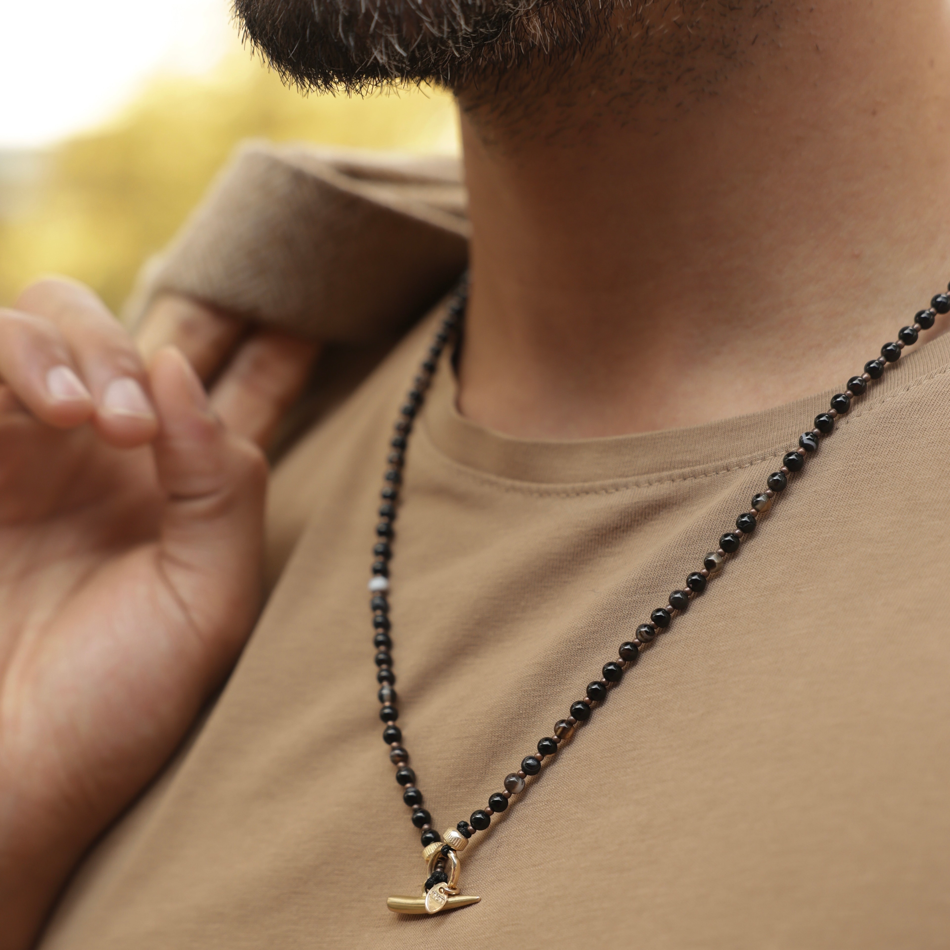 Solara Black Erkek Kolye