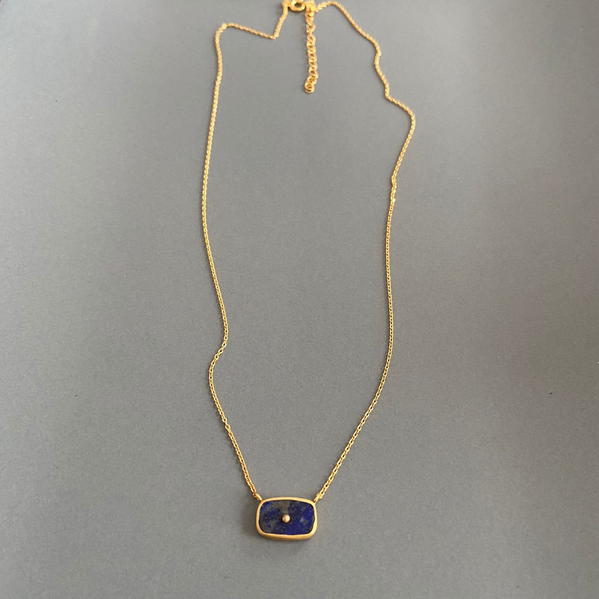 Lapis Square Women's Necklace