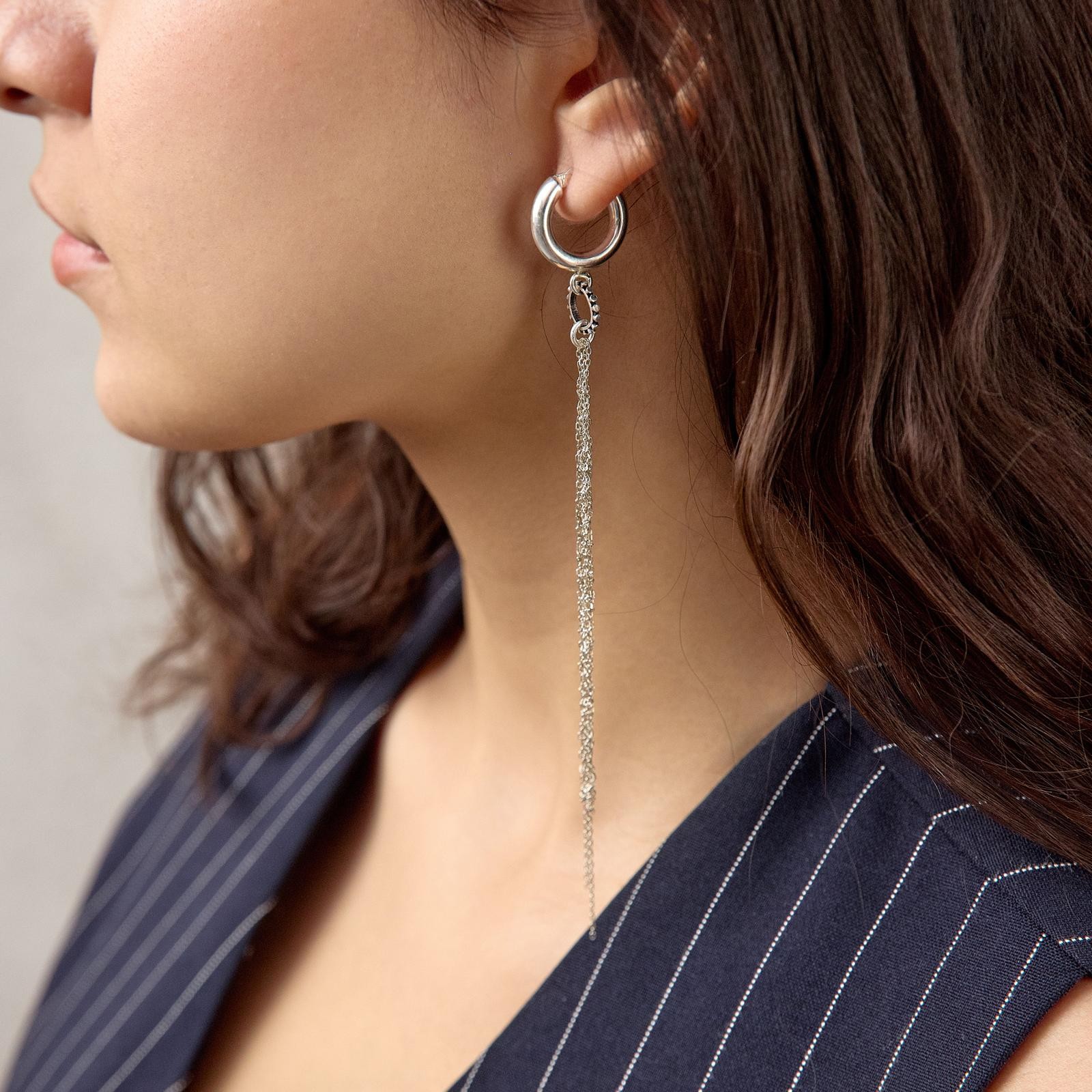 Grape Silver Women's Earring
