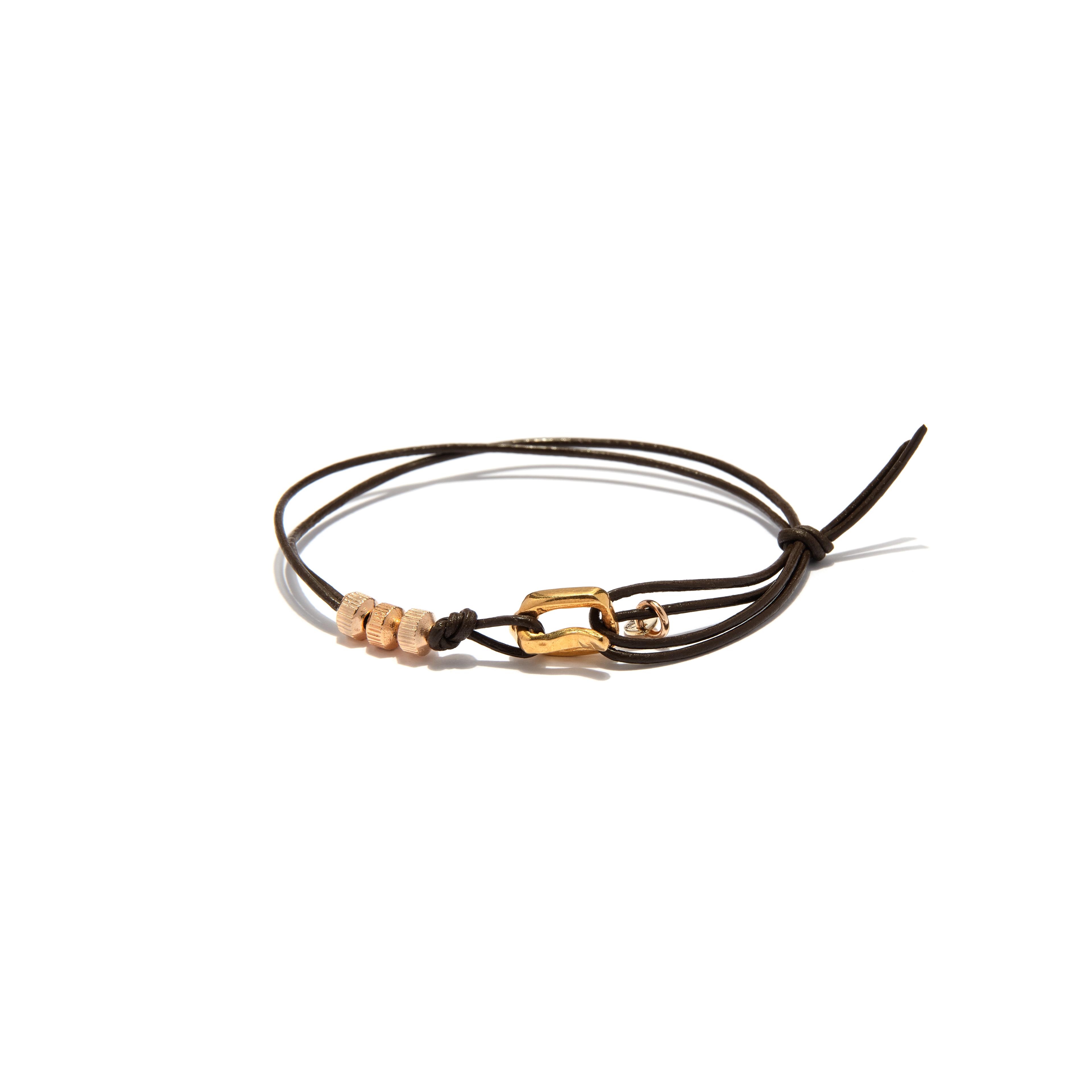 Spike Brown Unisex Bileklik