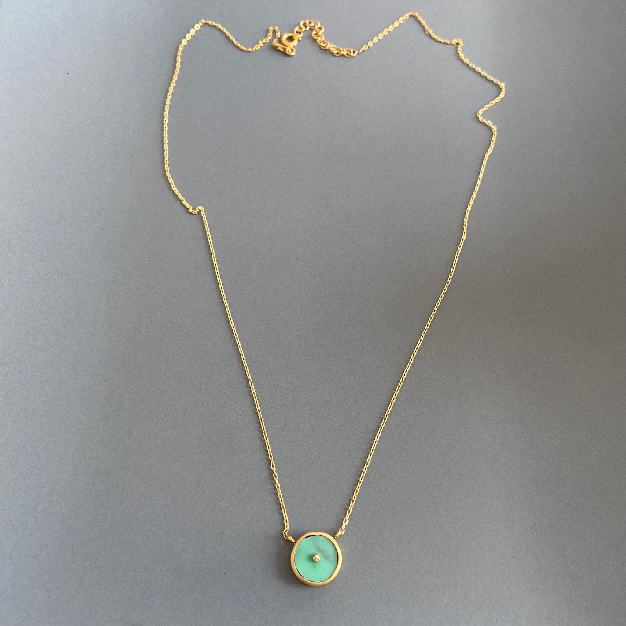 Turquoise Circle Women's Necklace