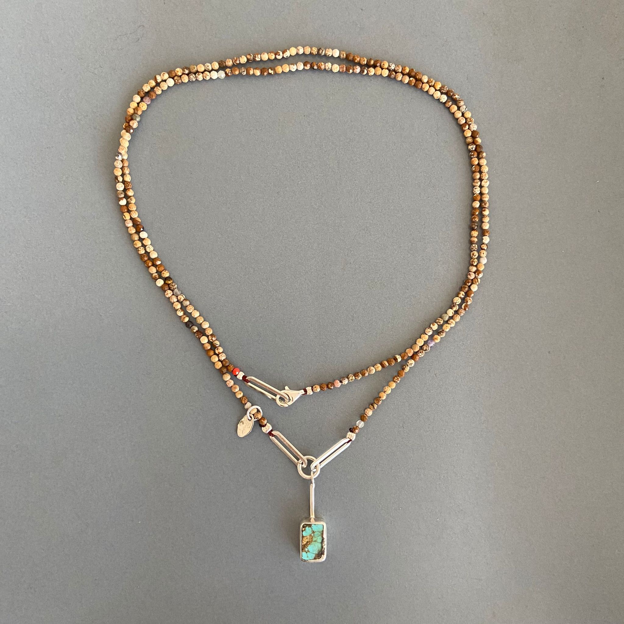 DARKAI PRONG PAVÉ UNISEX - Necklace - white