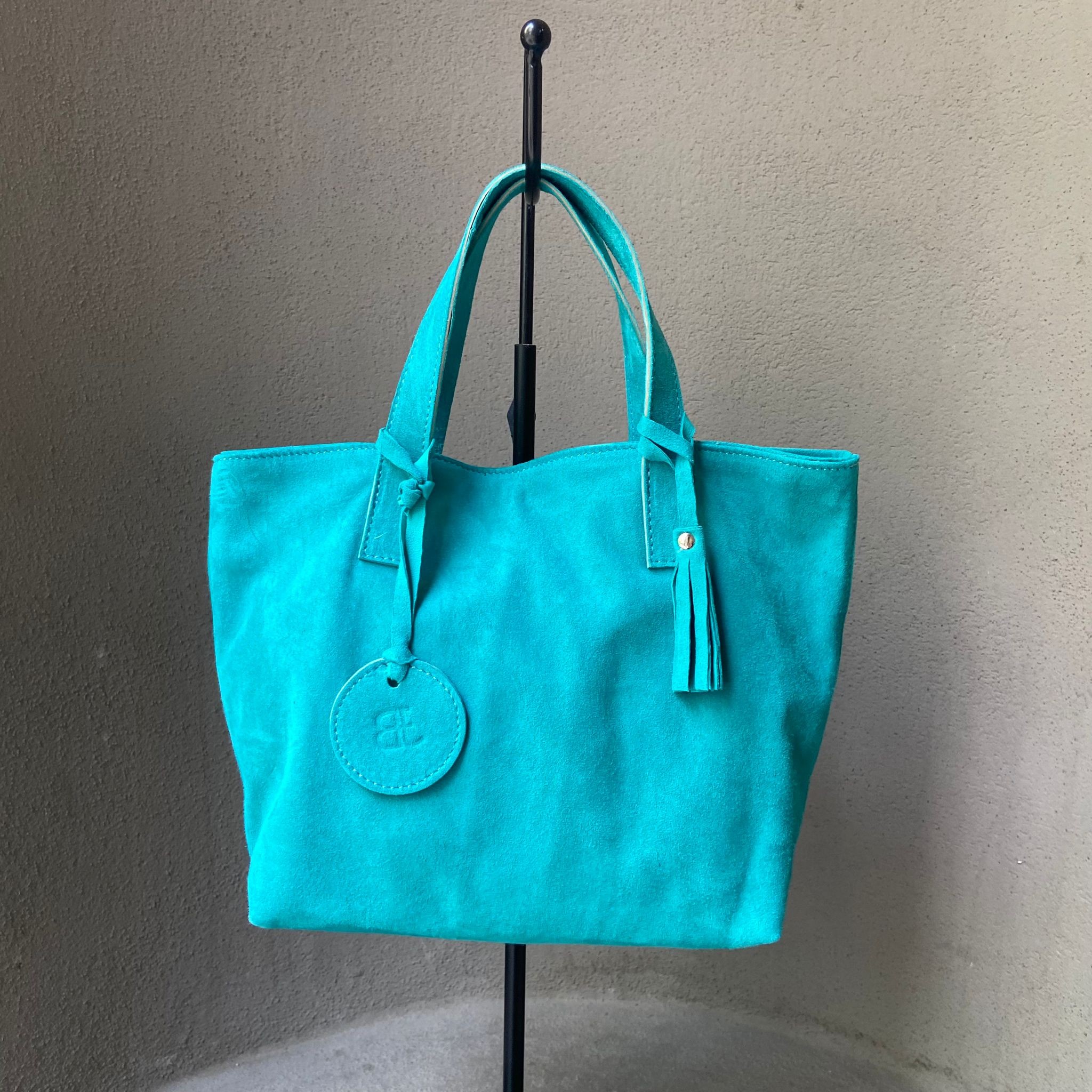 Alina Turquoise Mini Tote Bag