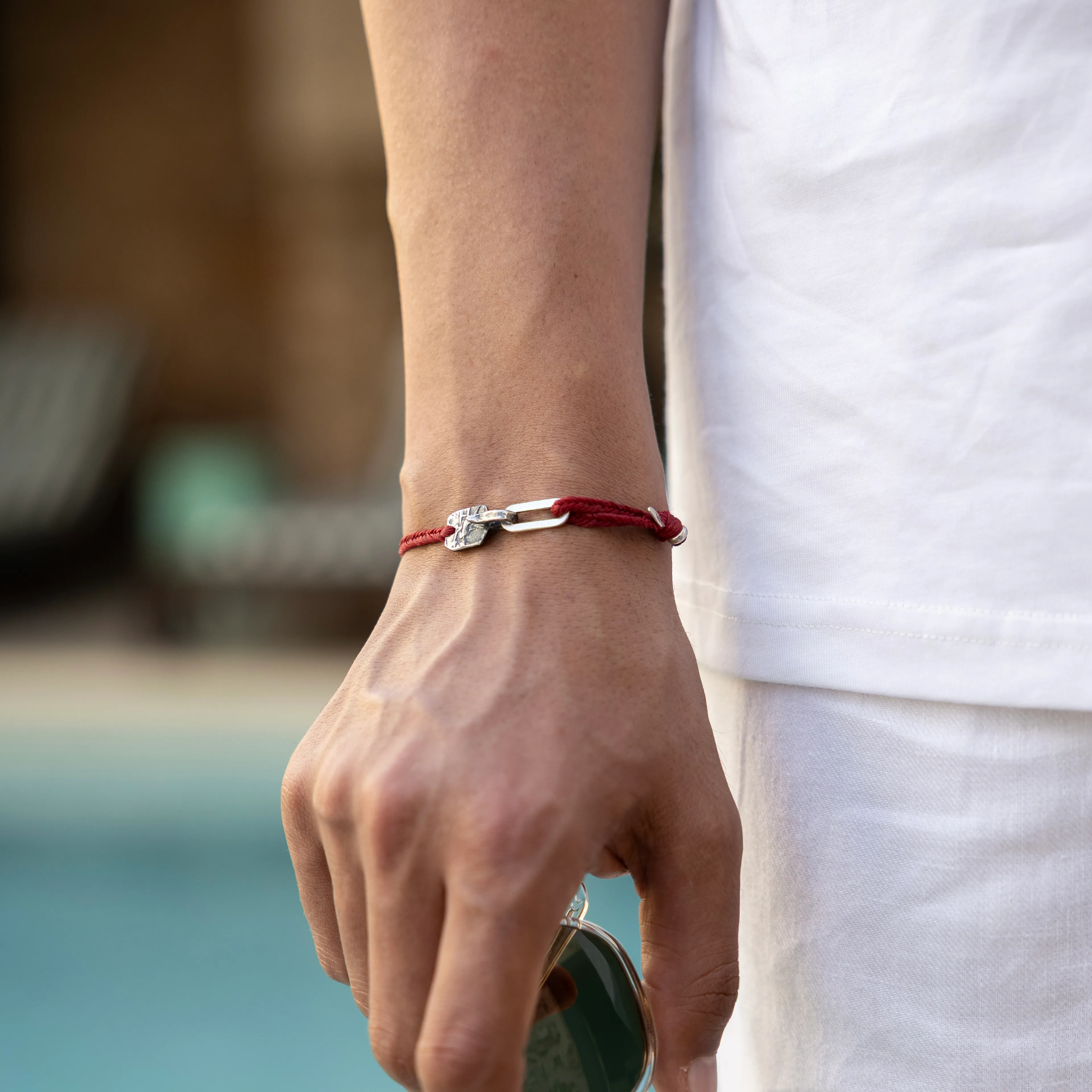 Marcus Red Men's Bracelet