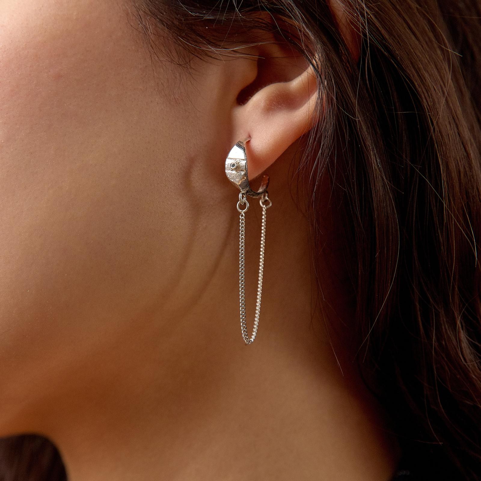 Carina Silver Women's Earring