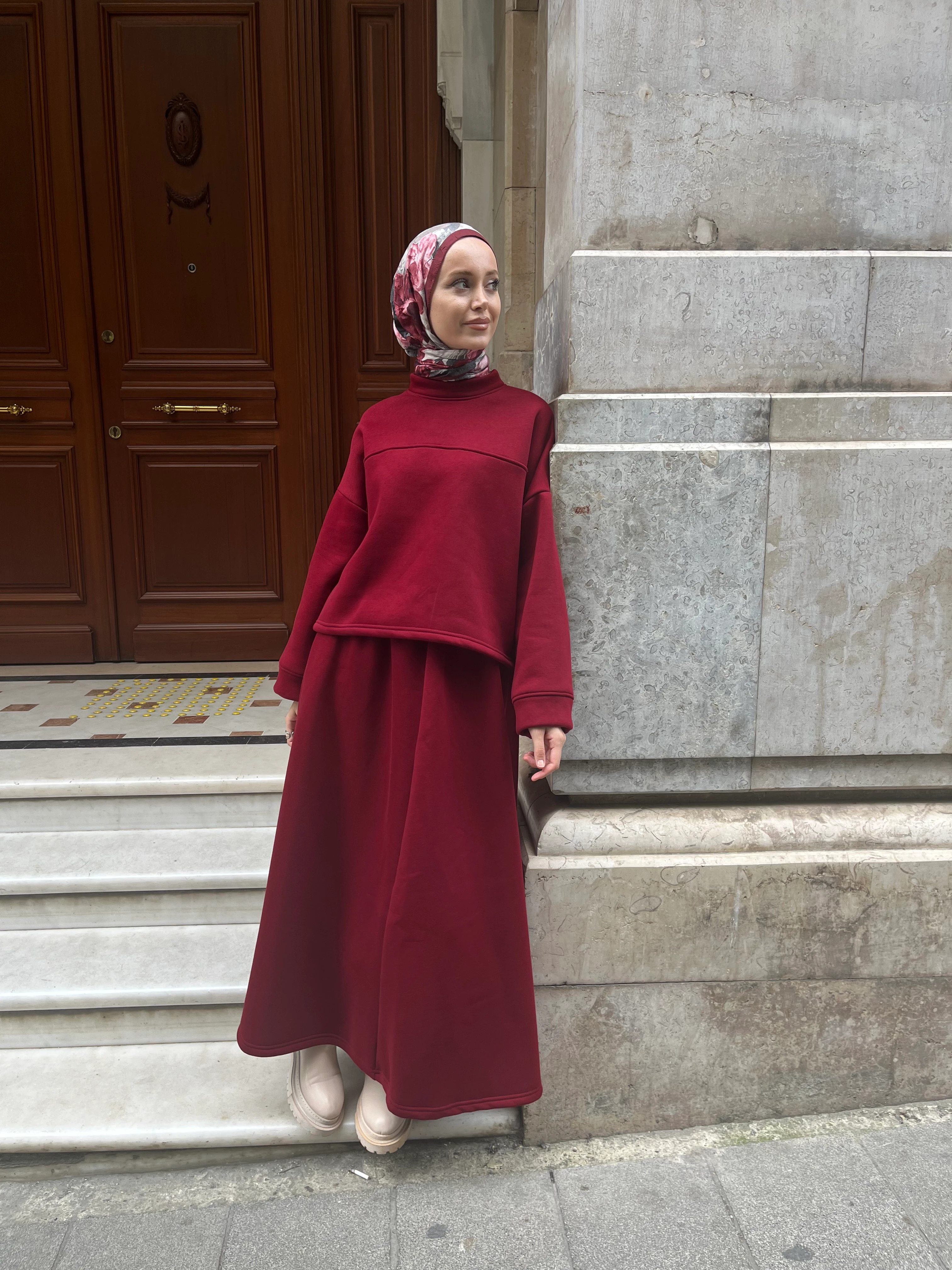 Şardonlu Takım - Bordo