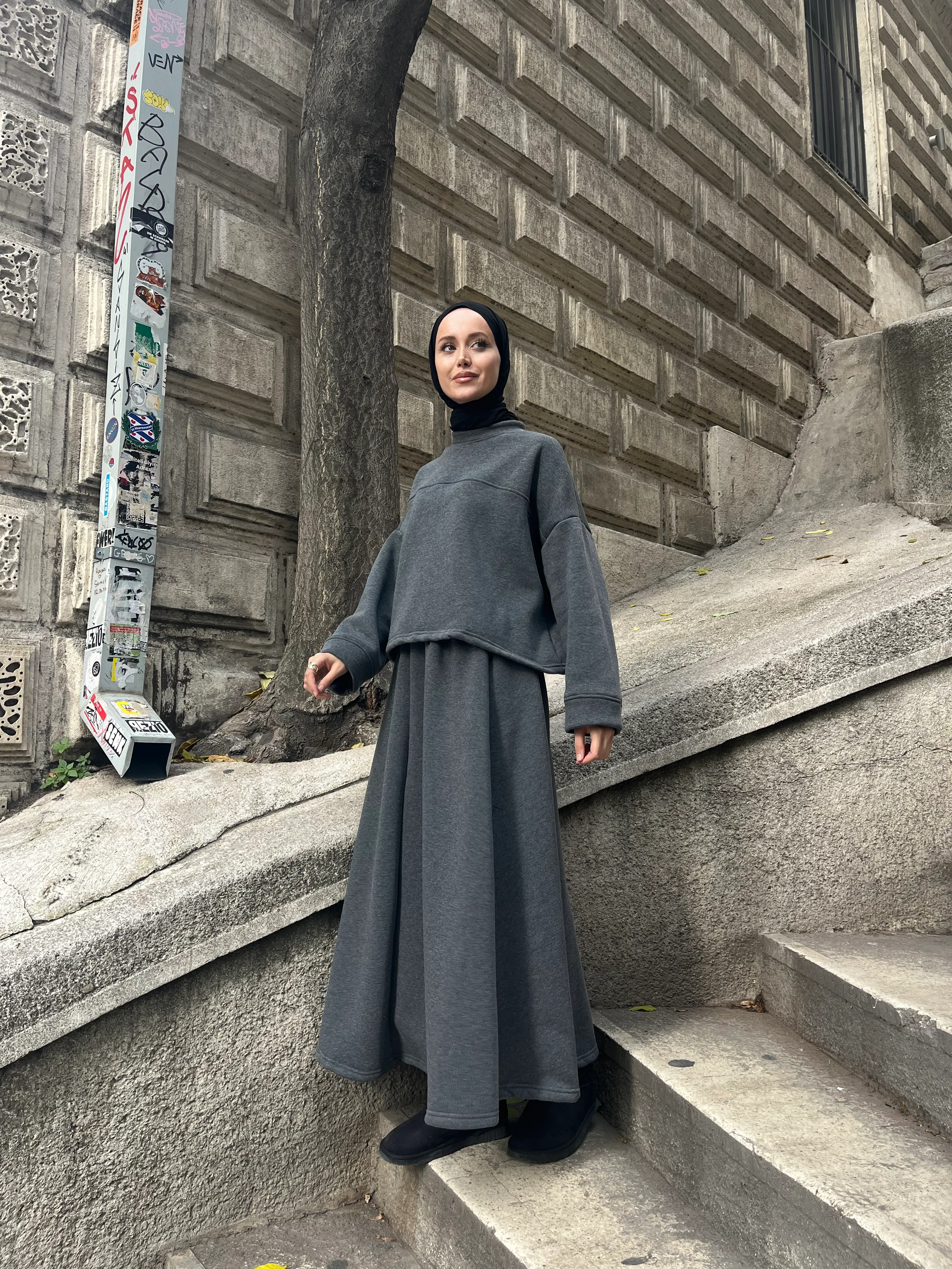 Şardonlu Takım - Antrasit